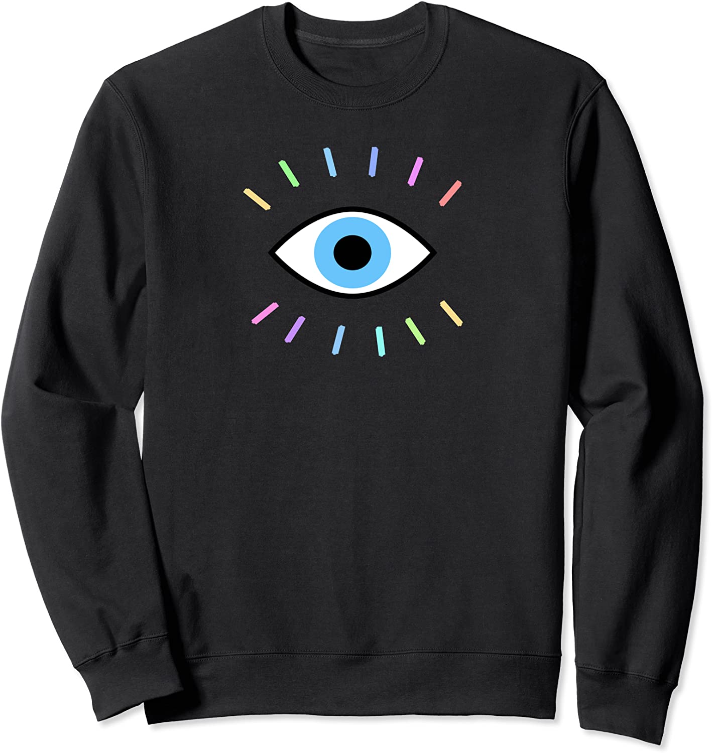 Evil eye with rainbow lashes Sweatshirt