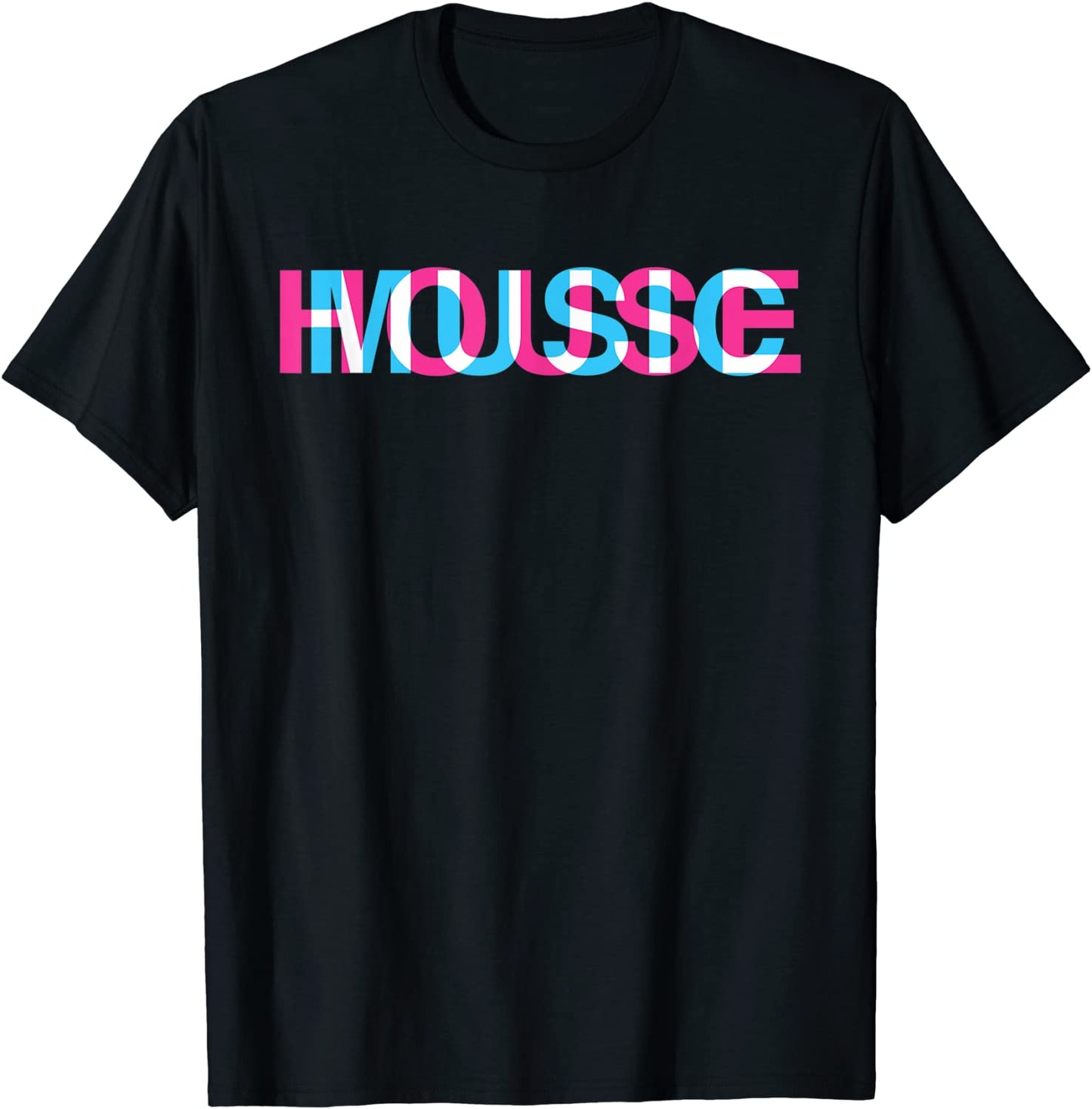 House Music Glitch Optical Illusion - EDM Rave DJ T-Shirt