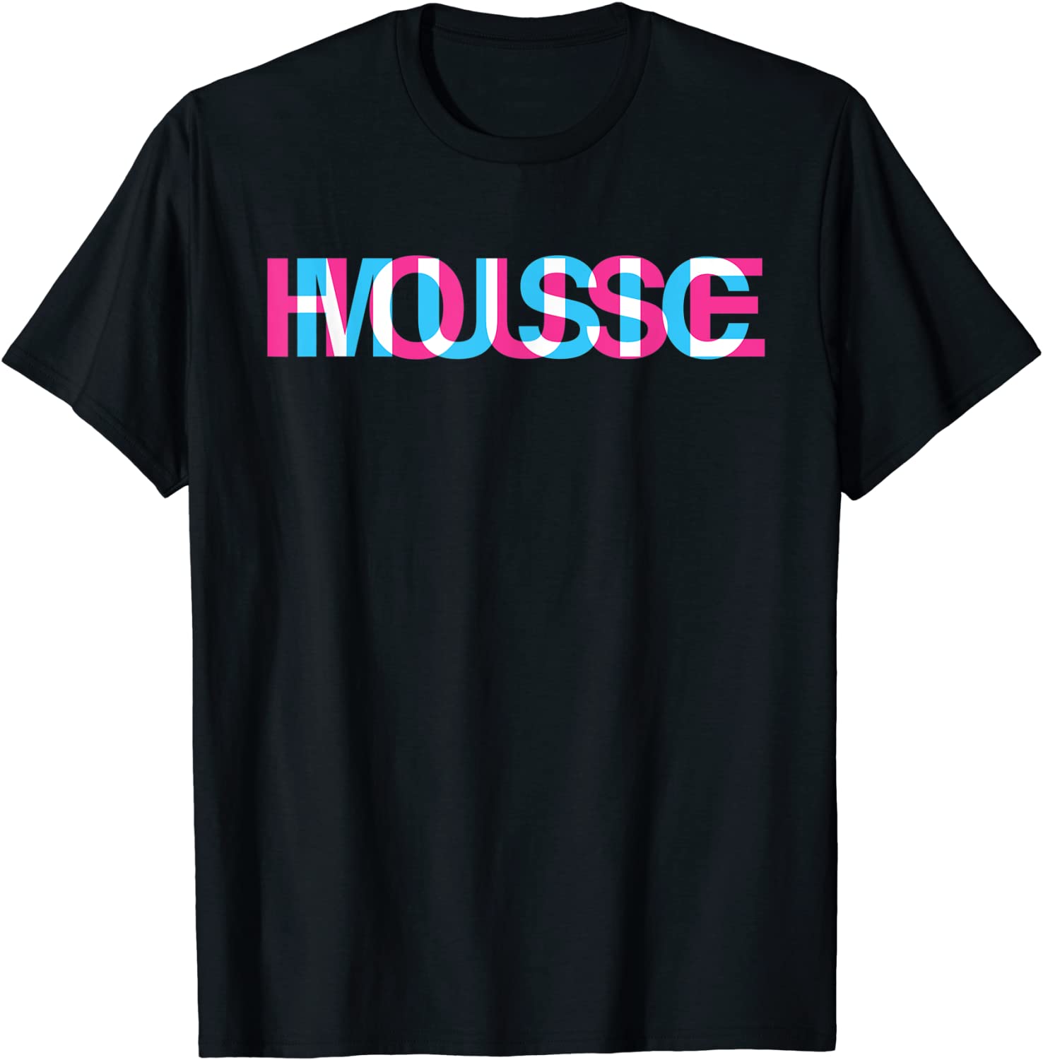 House Music Glitch Optical Illusion - EDM Rave DJ T-Shirt