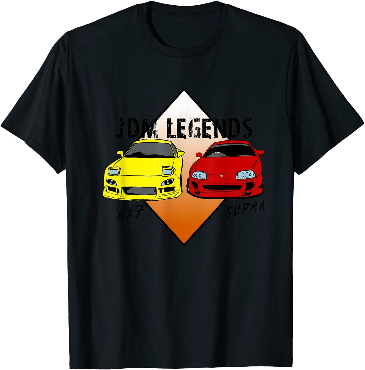 JDM Legends Classic Cars Rx7 and Supra Turbo Sports Drift T-Shirt
