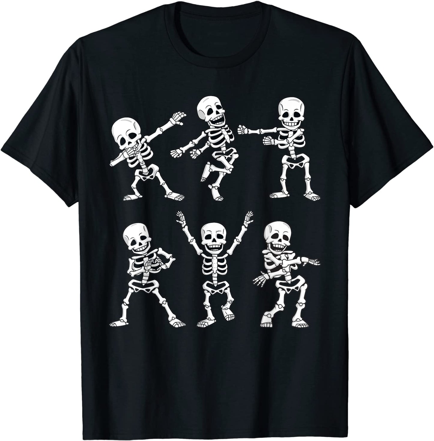 Dancing Skeletons Dance Challenge Boys Girl Kids Halloween T-Shirt