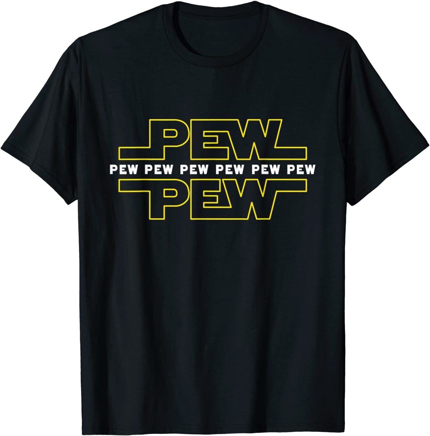 Pew Pew Wars Funny Space Star Noises Science for Geek Gift T-Shirt