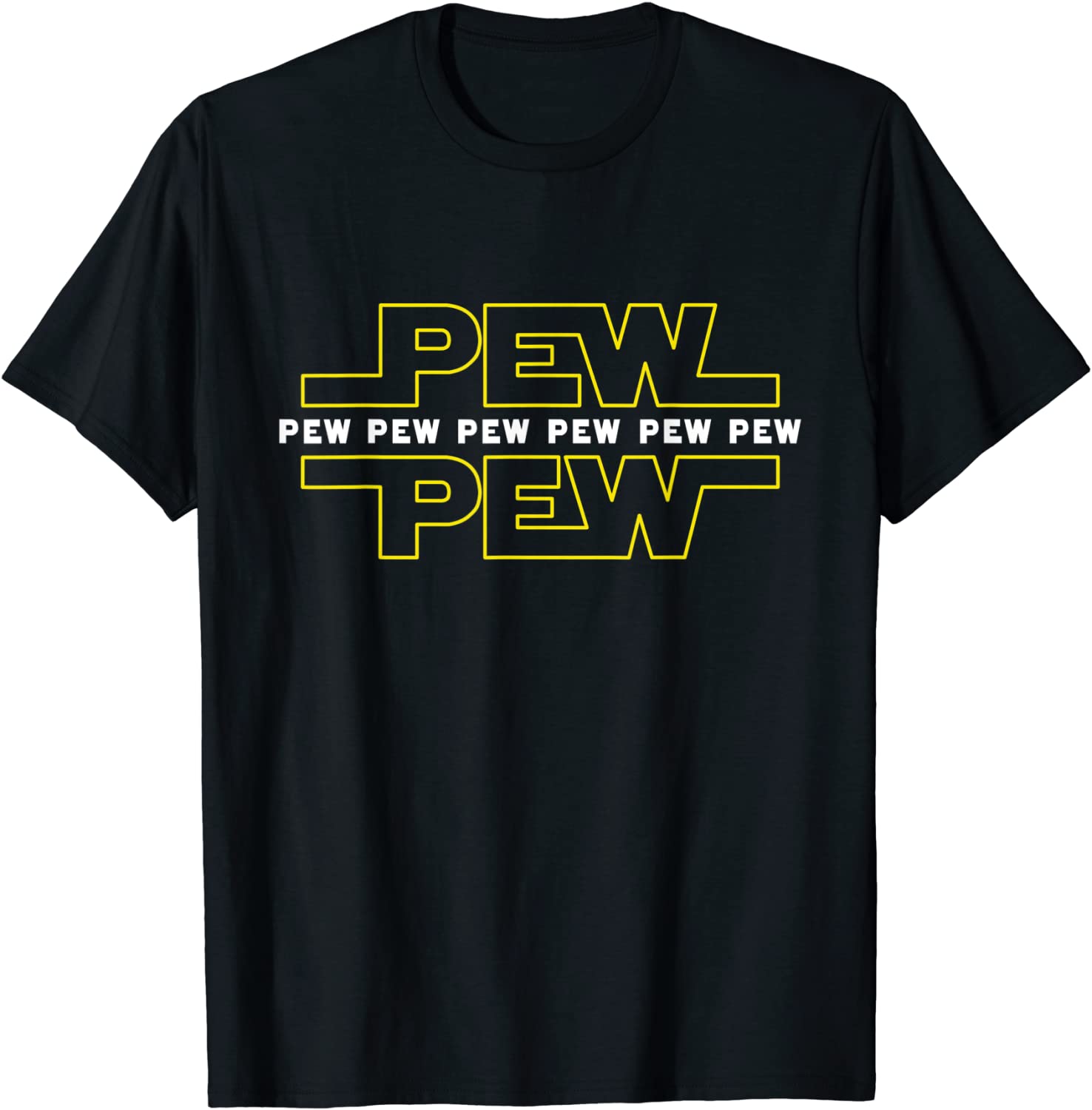 Pew Pew Wars Funny Space Star Noises Science for Geek Gift T-Shirt
