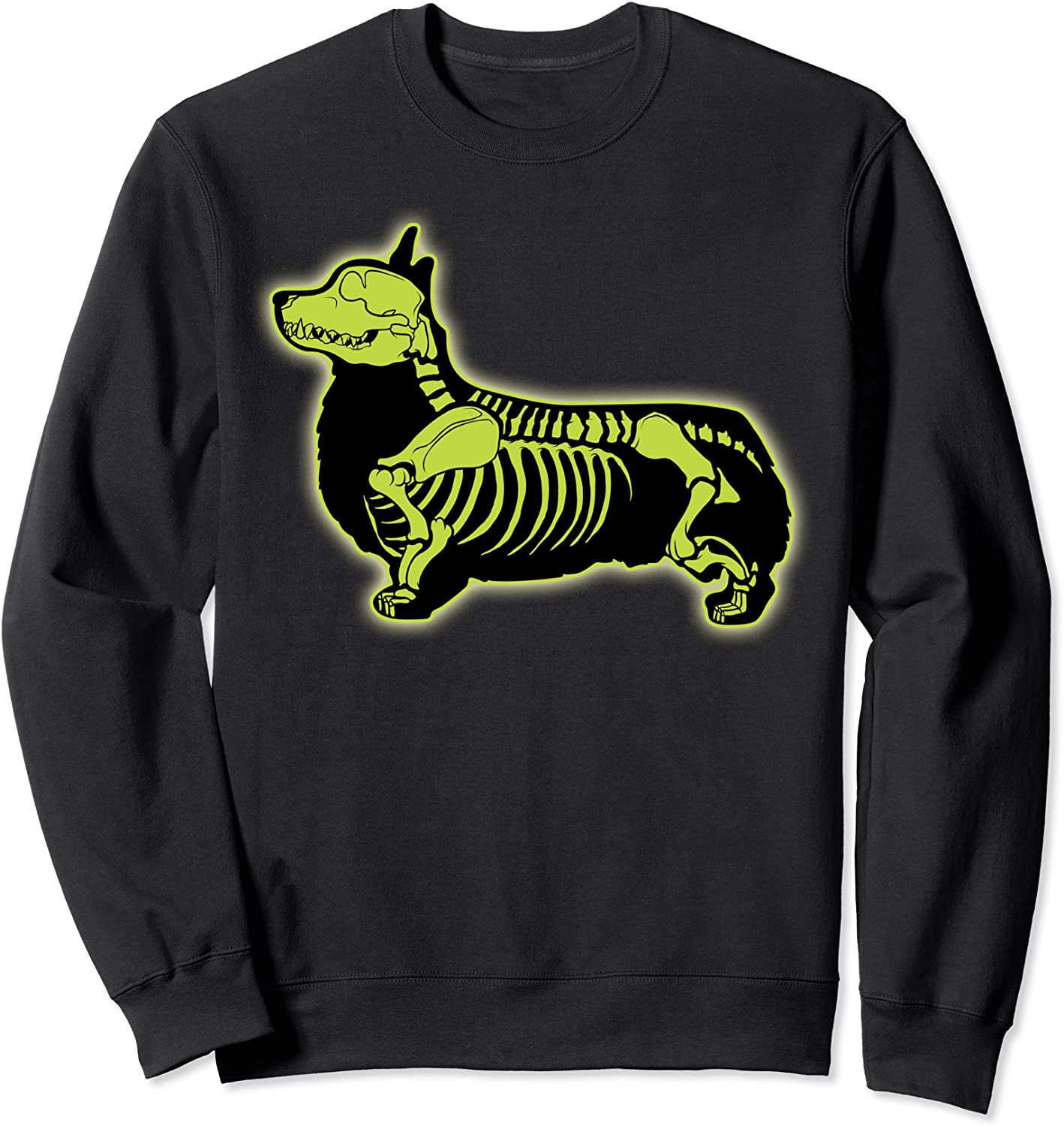 Corgi Skeleton Halloween Men Women Dog Lover Gifts X-ray Sweatshirt
