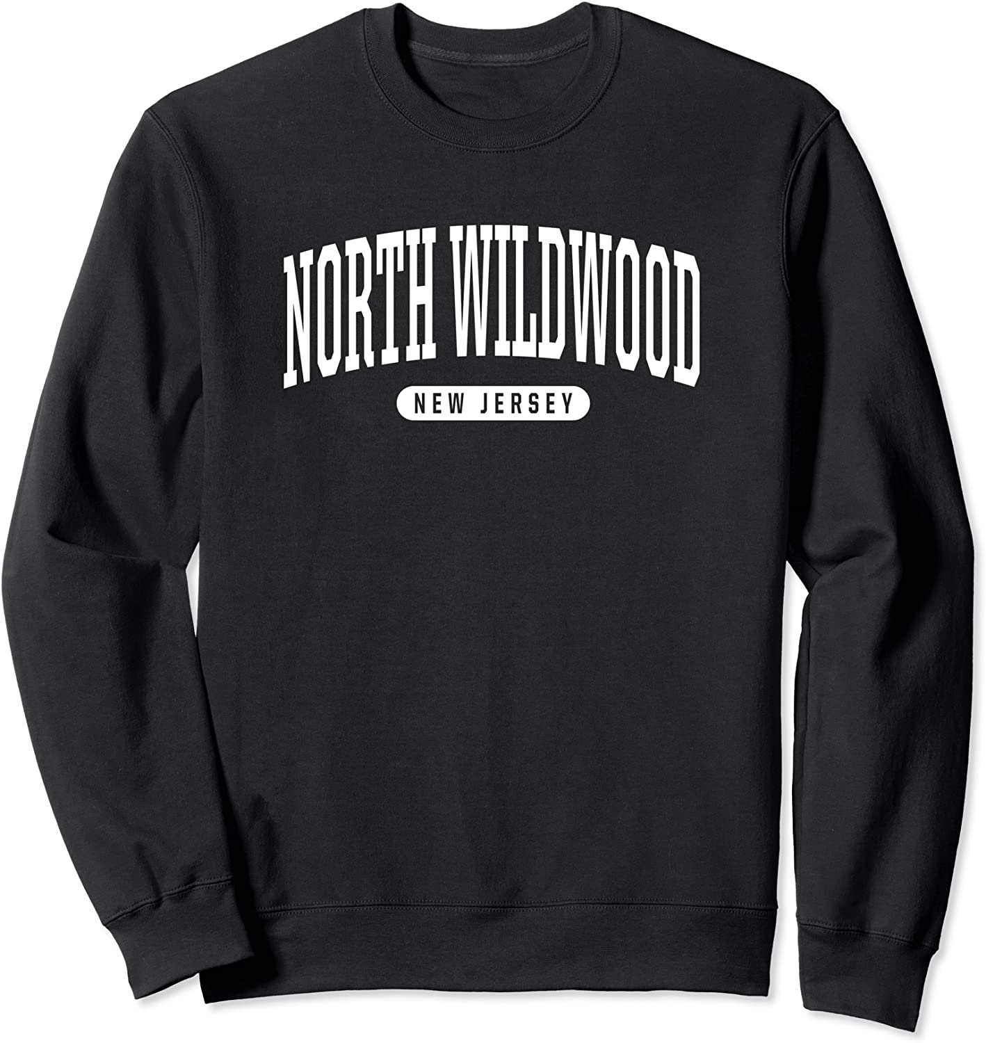 College Style North Wildwood New Jersey Souvenir Gift Sweatshirt