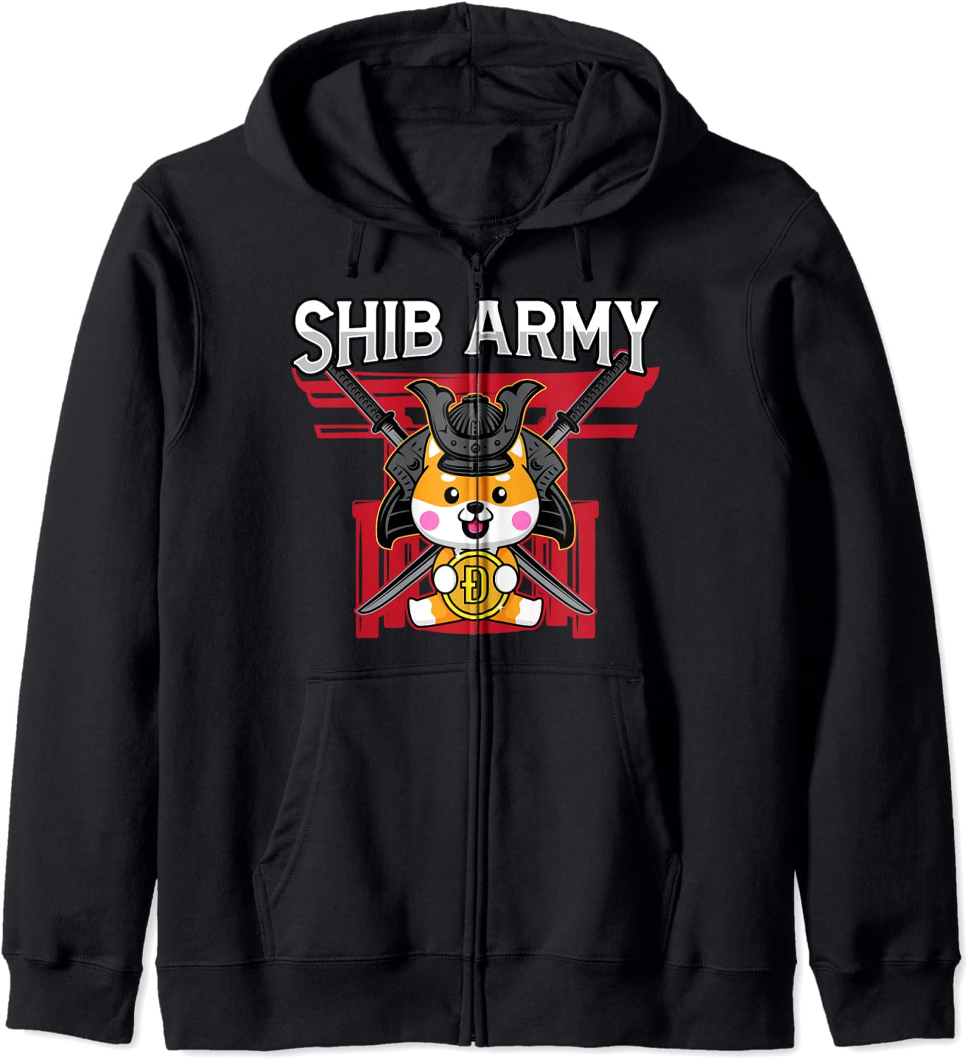 Shib Army Crypto Samurai Shiba Inu Dog Lover Hoodie
