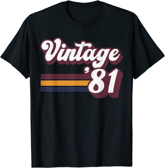 40th Birthday Gift - Retro 1981 40 years old Men Women T-Shirt