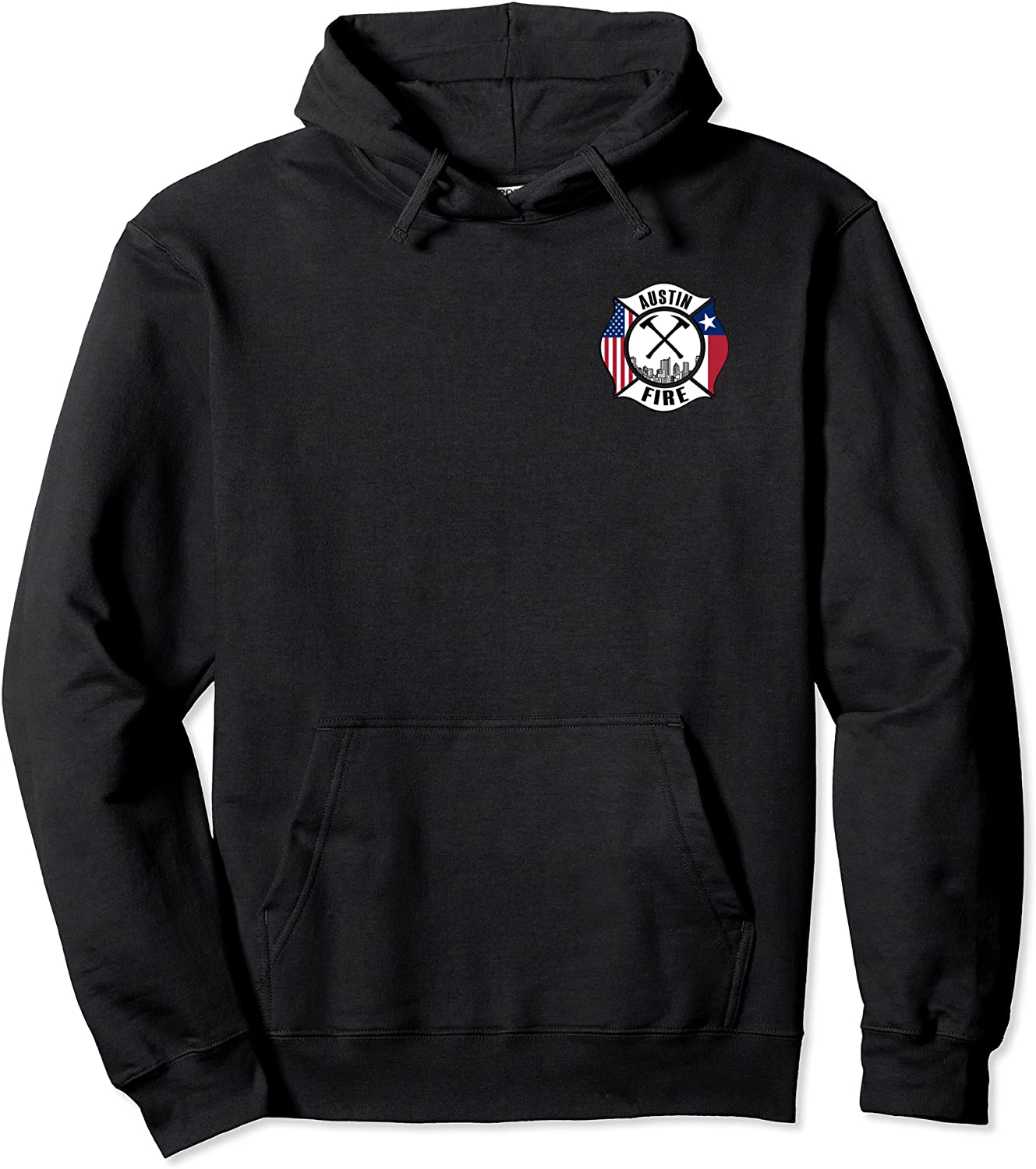 Austin Texas Fire Rescue Department Firefighters Duty Pullover Hoodie