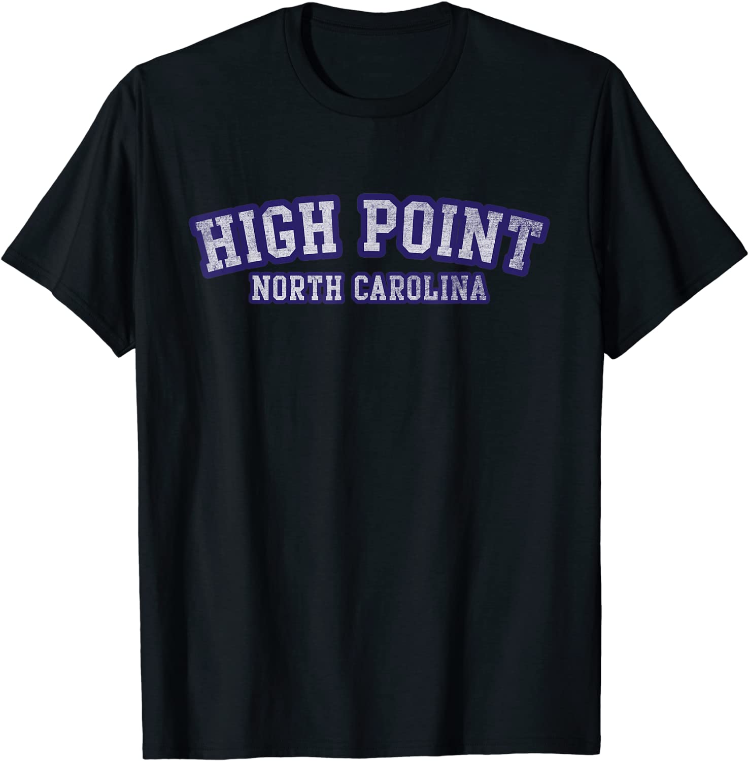 High Point North Carolina Athletic Text Sport Style T-Shirt