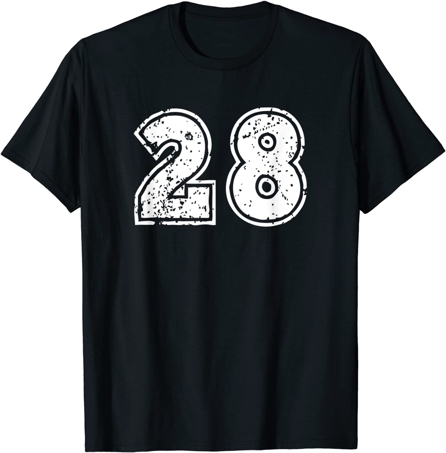 Number 28 Sports Player Uniform Number Jersey T-Shirt