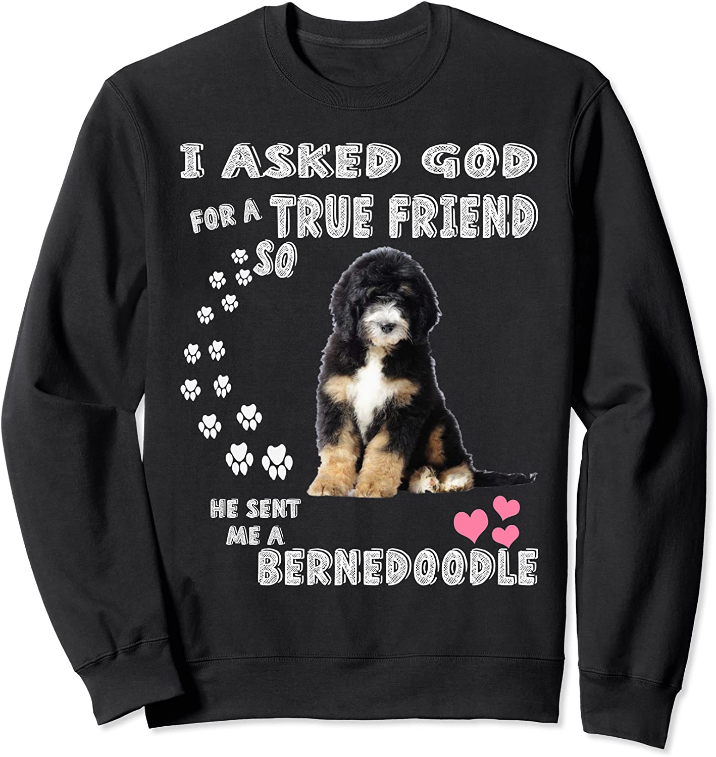 Tiny Bernedoodle Mom Bernese Mountain Poo Mini Bernedoodle Sweatshirt