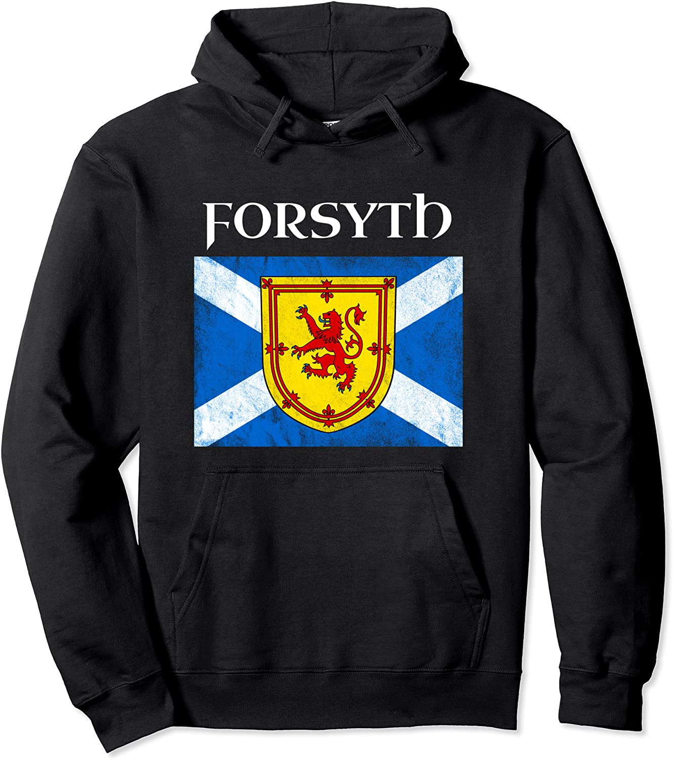 Forsyth Scottish Clan Name Hoodie Scotland Flag