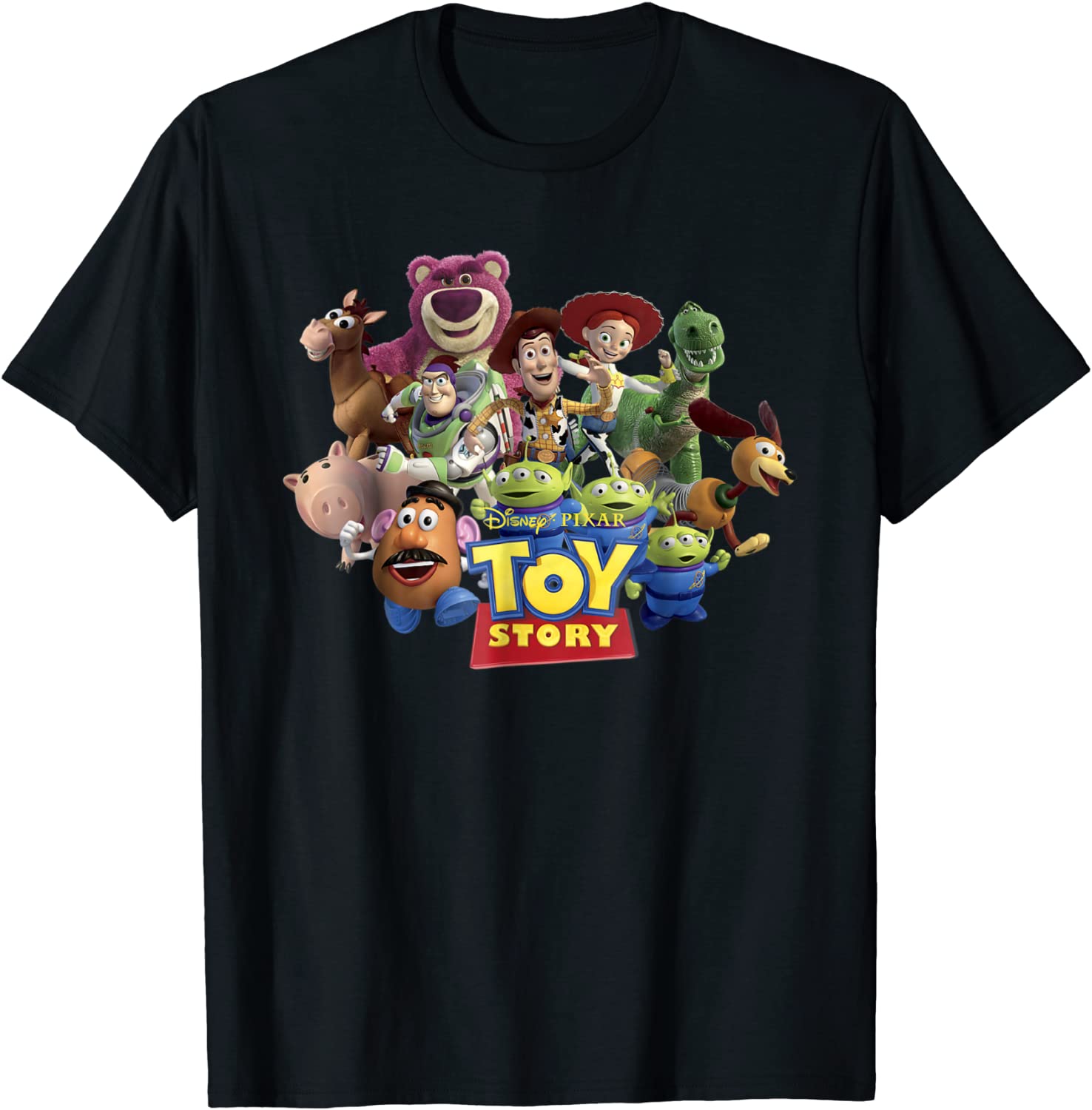 Disney Pixar Toy Story Buzz Woody Jessie Running T-Shirt