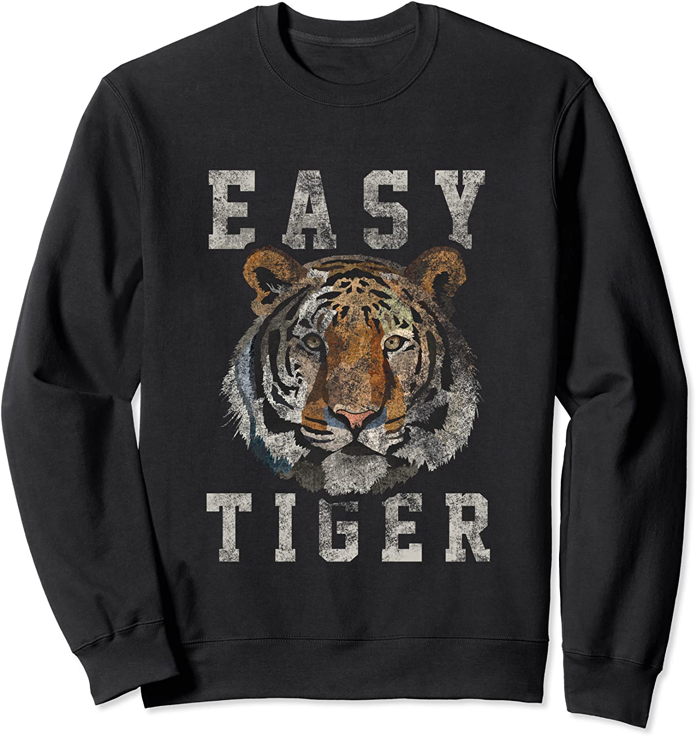 Easy Tiger distressed casual-chic graphic for women Sweatshirt