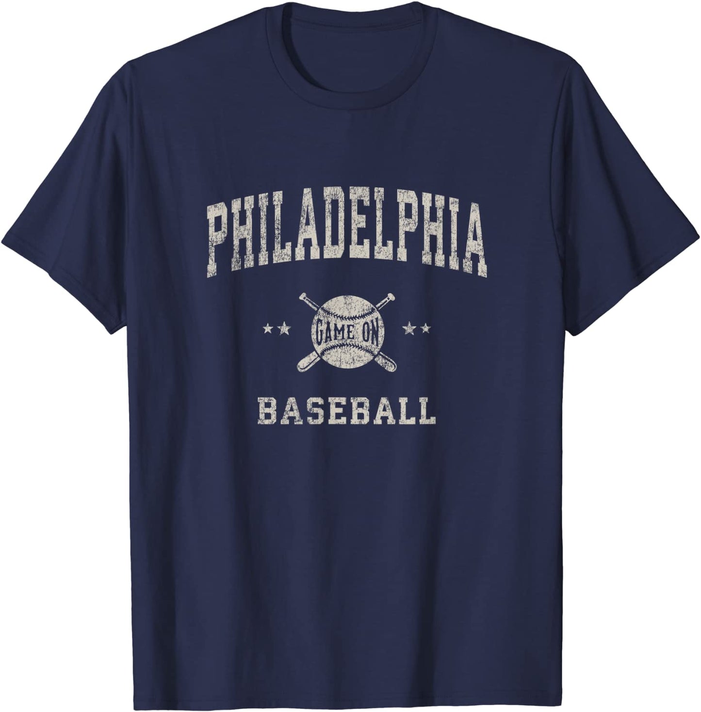 Philadelphia Philly Vintage Baseball Throwback Retro Design T-Shirt