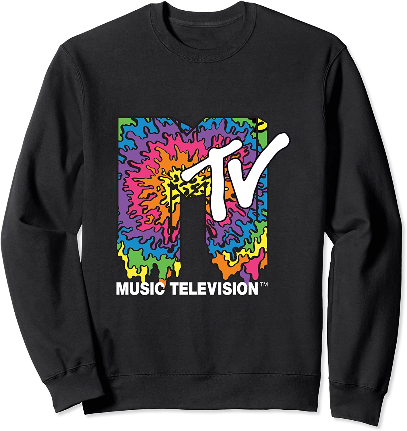 Classic MTV Melting Tie Dye Crewneck Sweatshirts