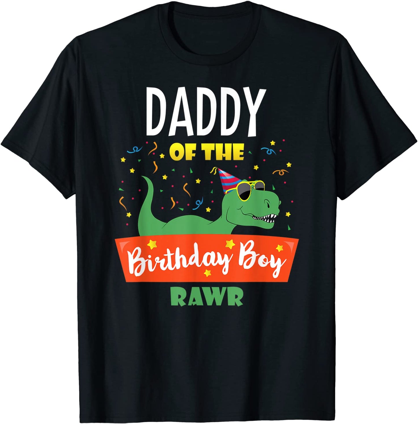 Daddy Dinosaur Shirt Funny Cute Birthday Boy Family Apparel T-Shirt
