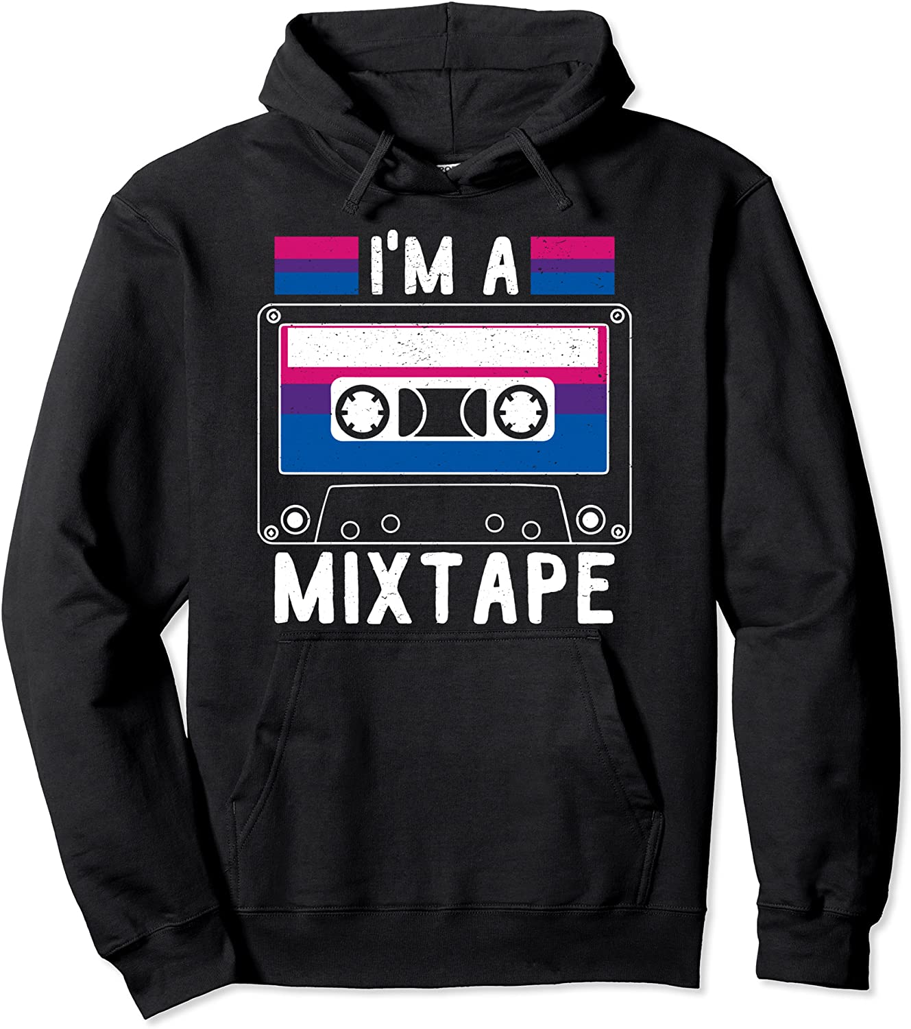 Im a Mixtape Bi Sexual Flag Supporter LGBT Merchandise Pullover Hoodie