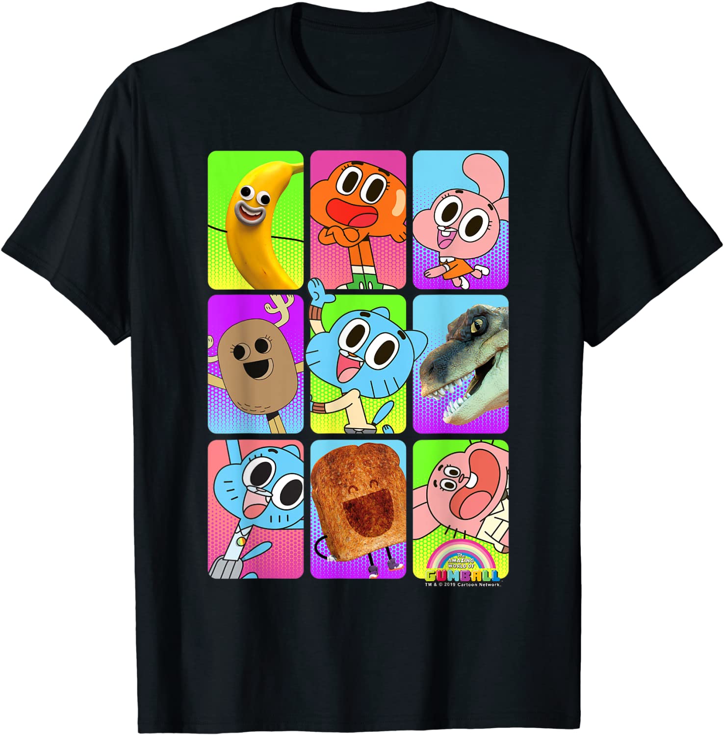 CN The Amazing World Of Gumball Group Shot Panels T-Shirt