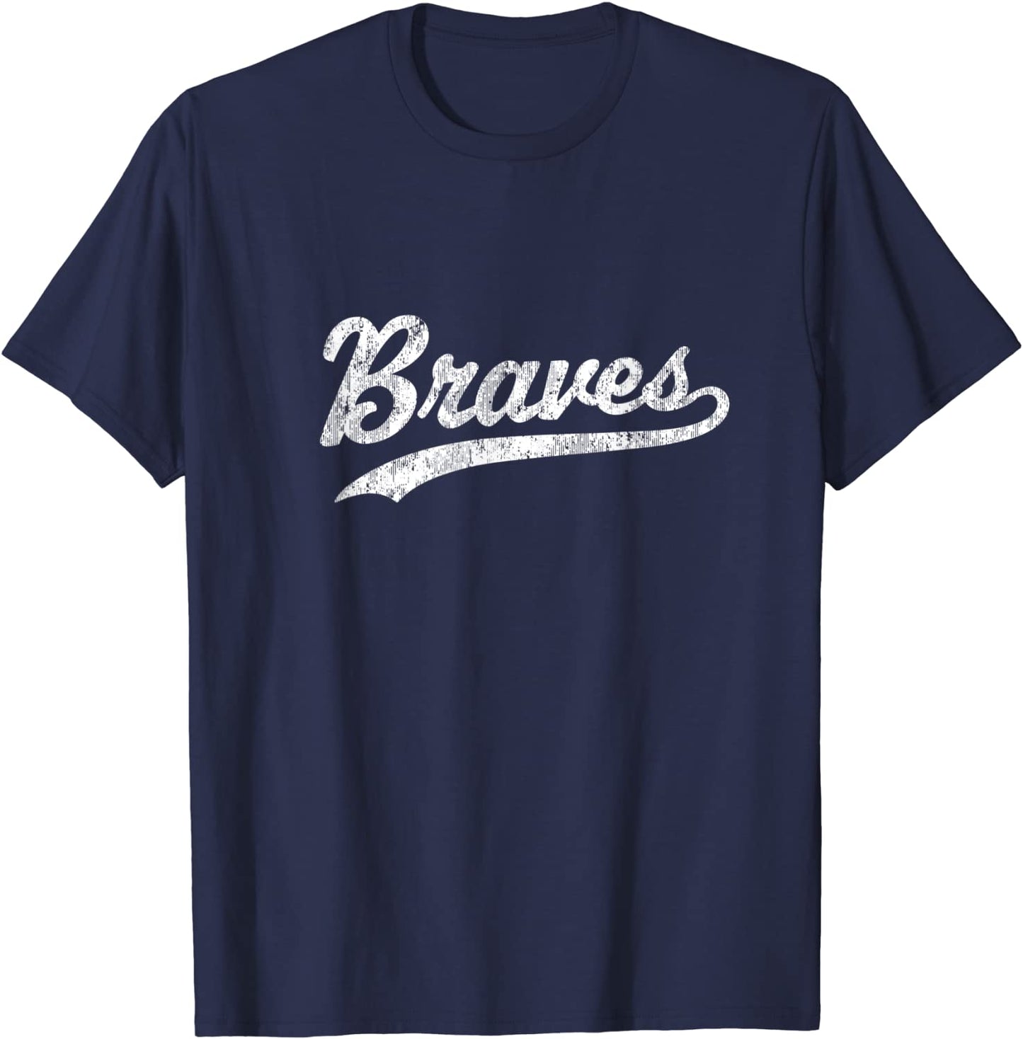 Braves Mascot Vintage Sports Name Design T-Shirt