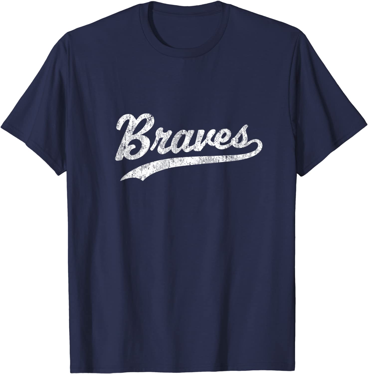 Braves Mascot Vintage Sports Name Design T-Shirt