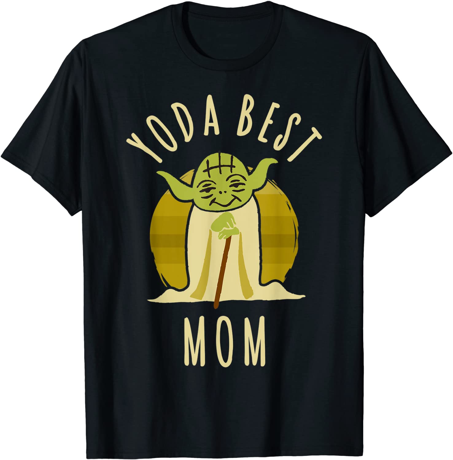 Star Wars Yoda Best Mom Cartoon Yoda T-Shirt
