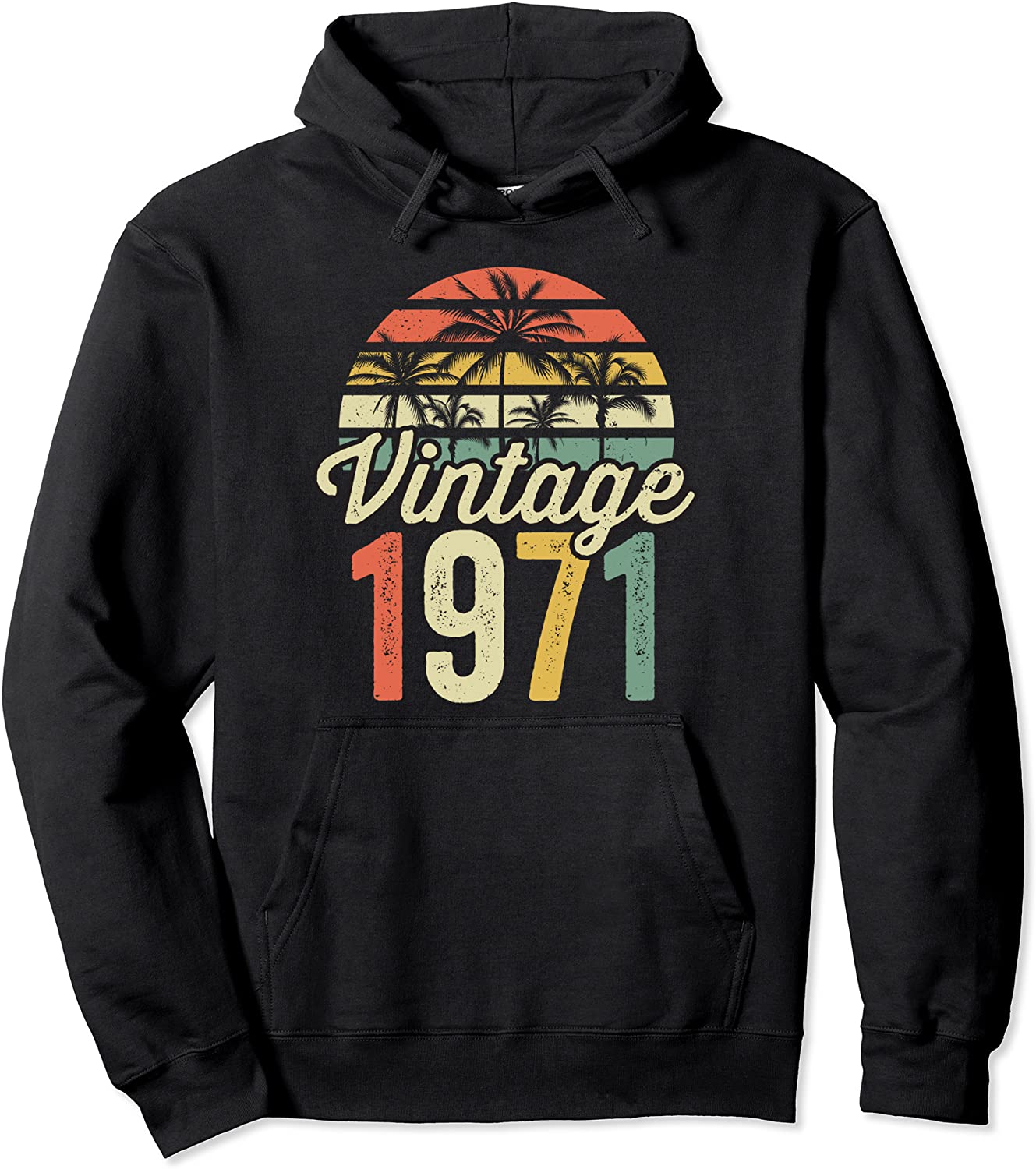 Vintage Since 1971 Bday Vintage 50th Birthday Pullover Hoodie