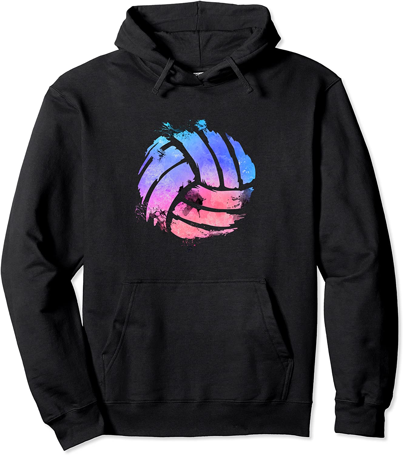 Watercolor Volleyball Lover Gift - Beach Volleyball Player Pullover Hoodie