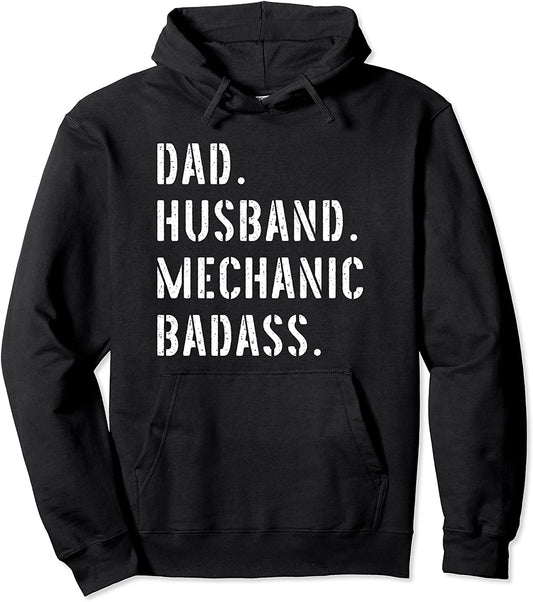 Car Mechanic Dad Gifts From Daughter Son Wife Pullover Hoodie