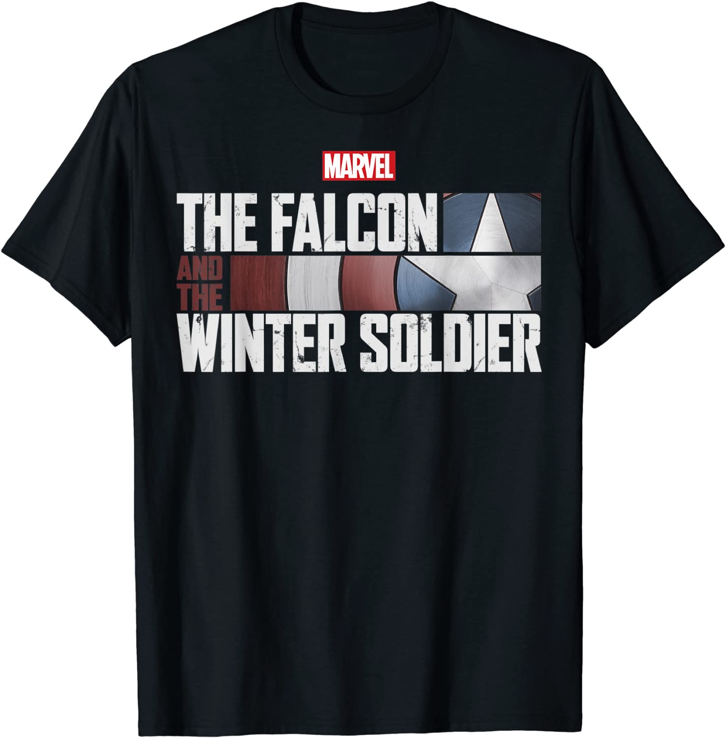 Marvel The Falcon And The Winter Soldier Shield Logo T-Shirt
