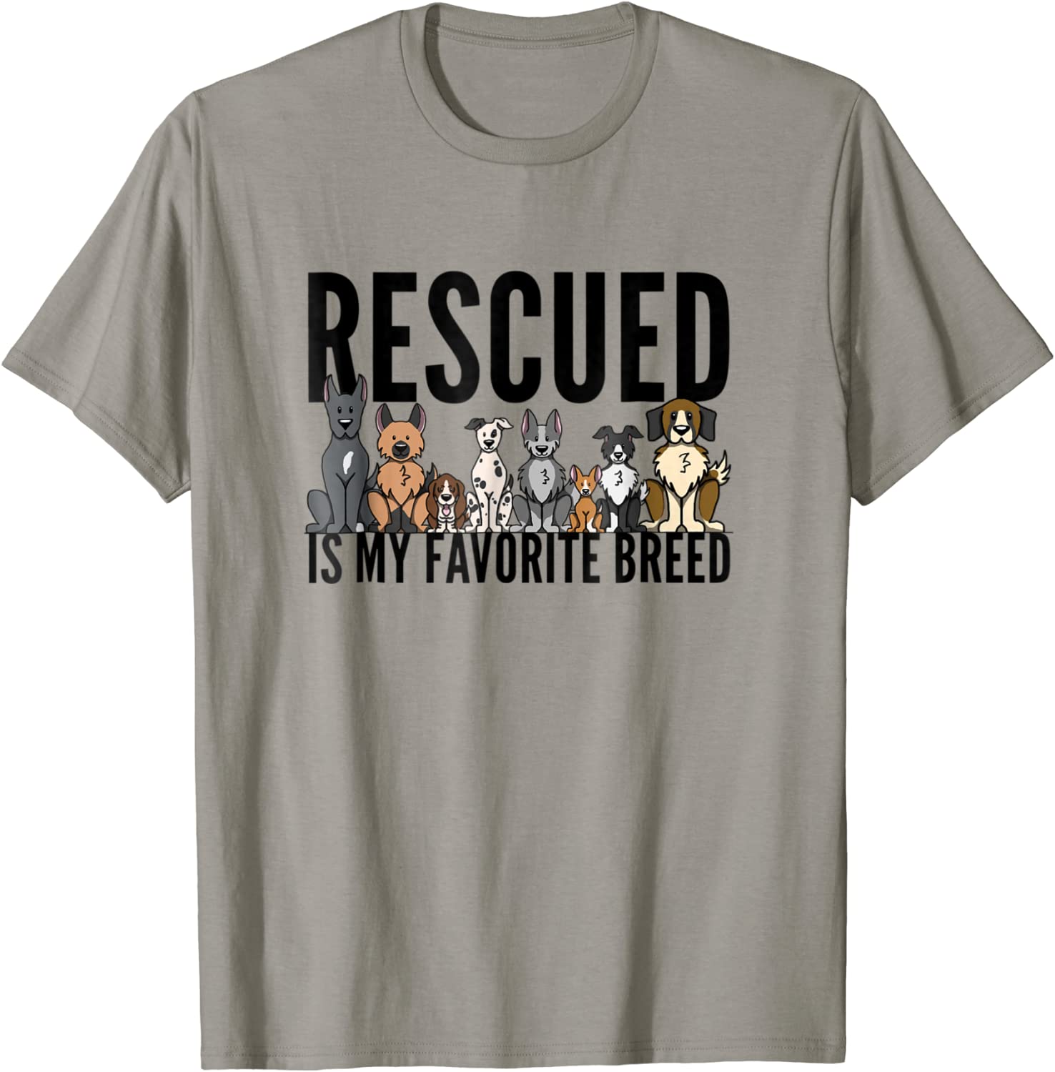 Dog Lovers T-Shirt for Women Men Kids - Rescue Dog Shirt