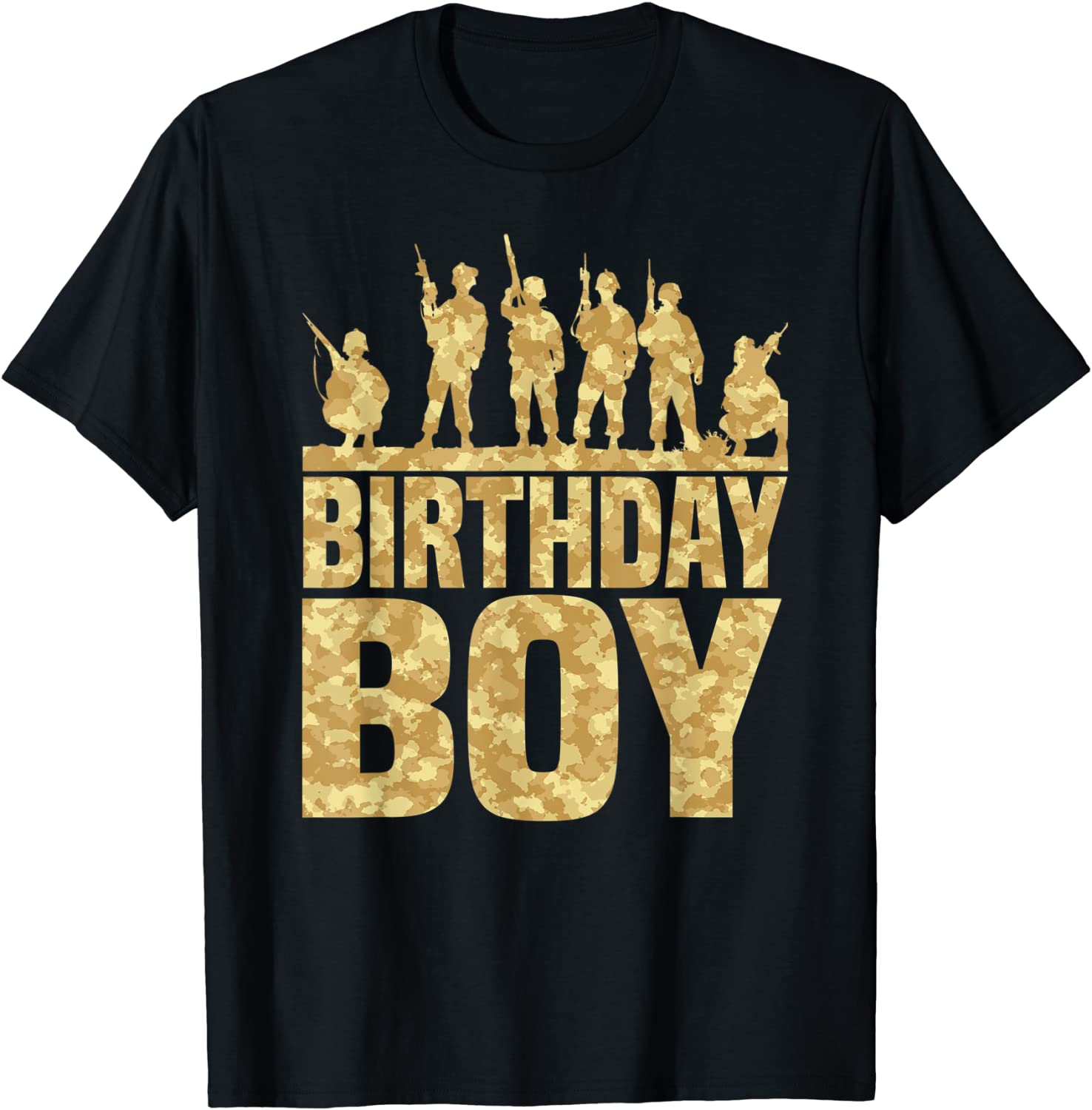 Birthday Boy Army Party Military Party Supplies Camo Gift T-Shirt