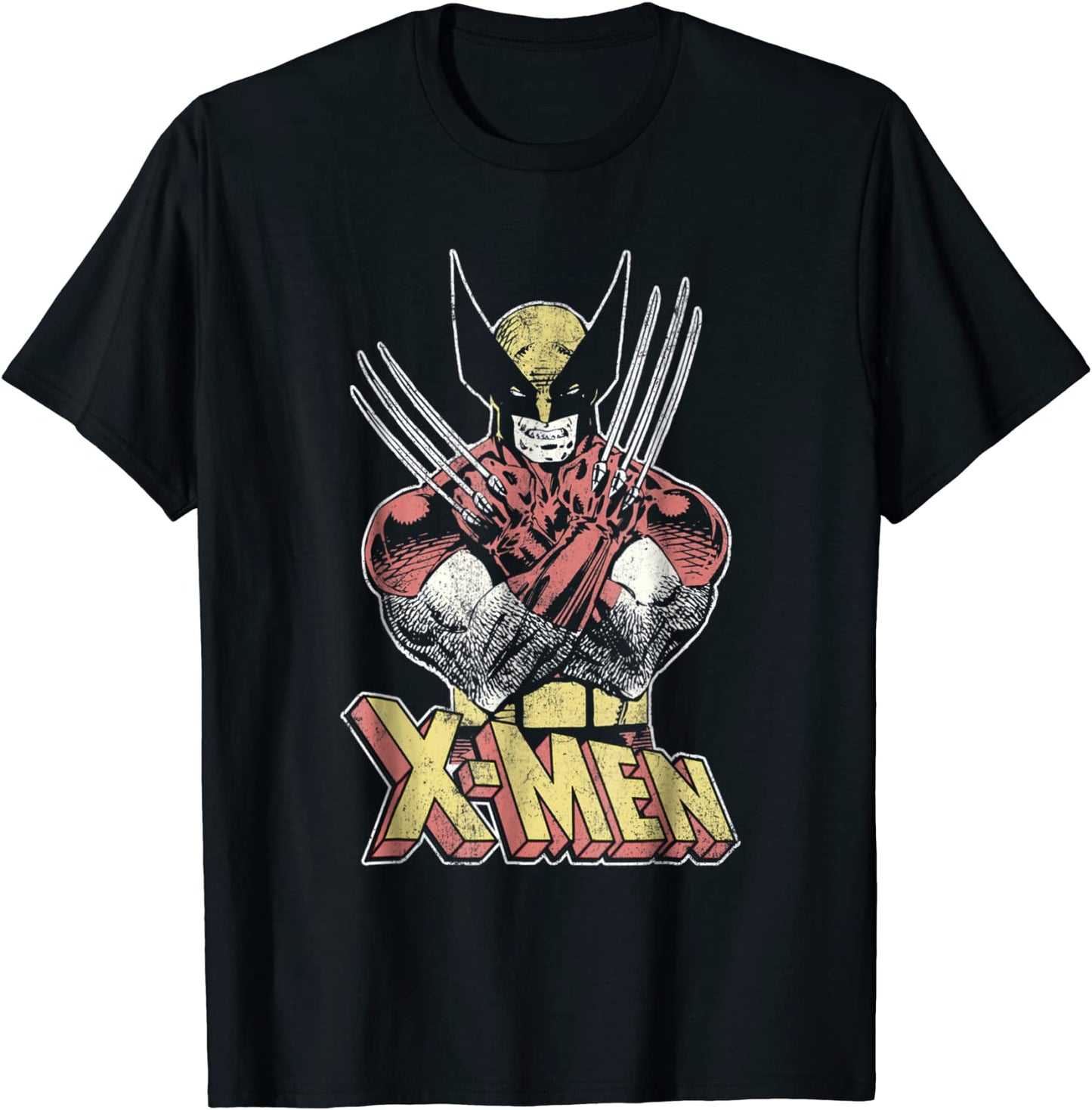 Marvel X-Men Wolverine Classic Comic Vintage Graphic T-Shirt