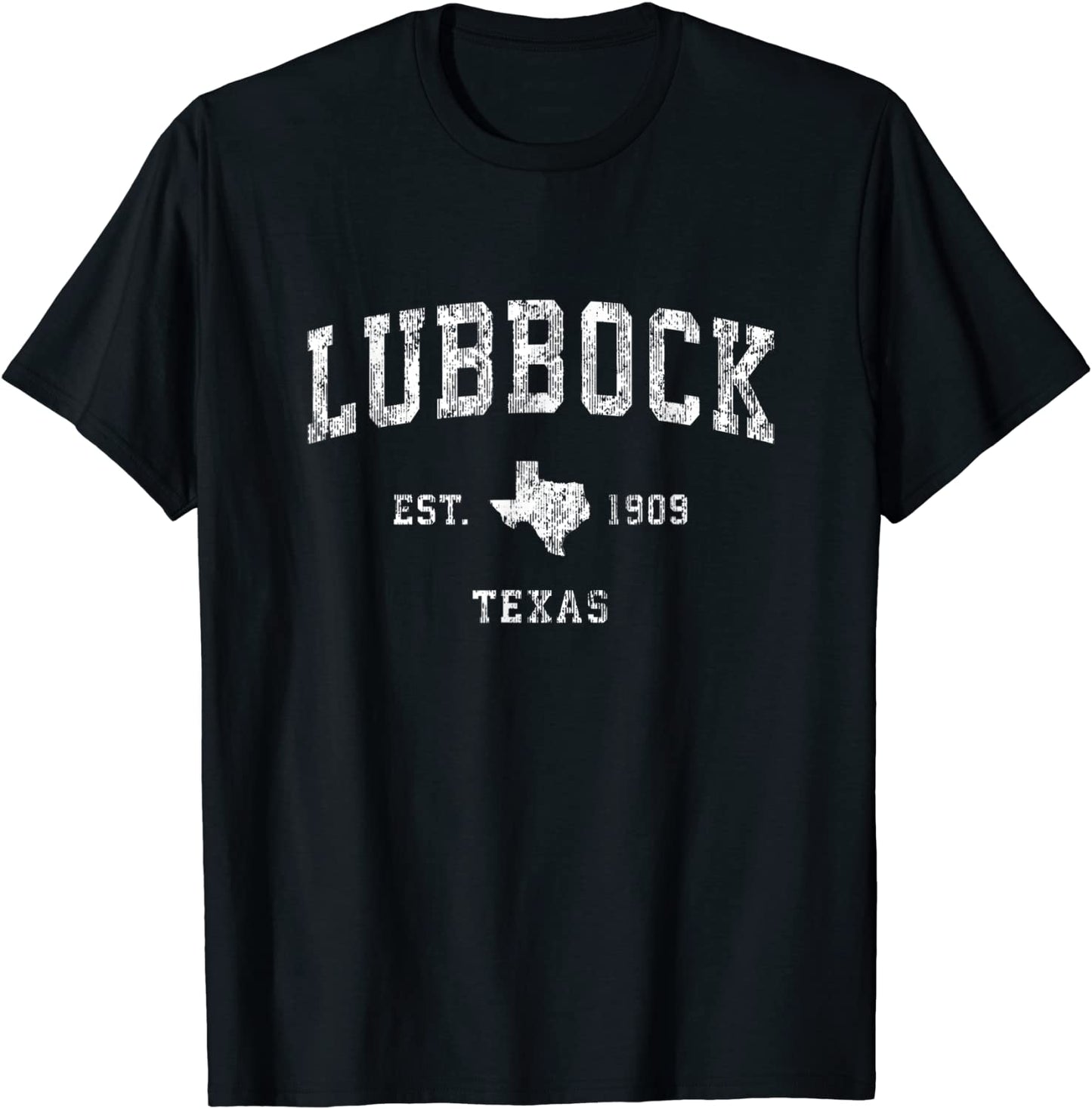 Lubbock Texas TX Vintage Athletic Sports Design T-Shirt