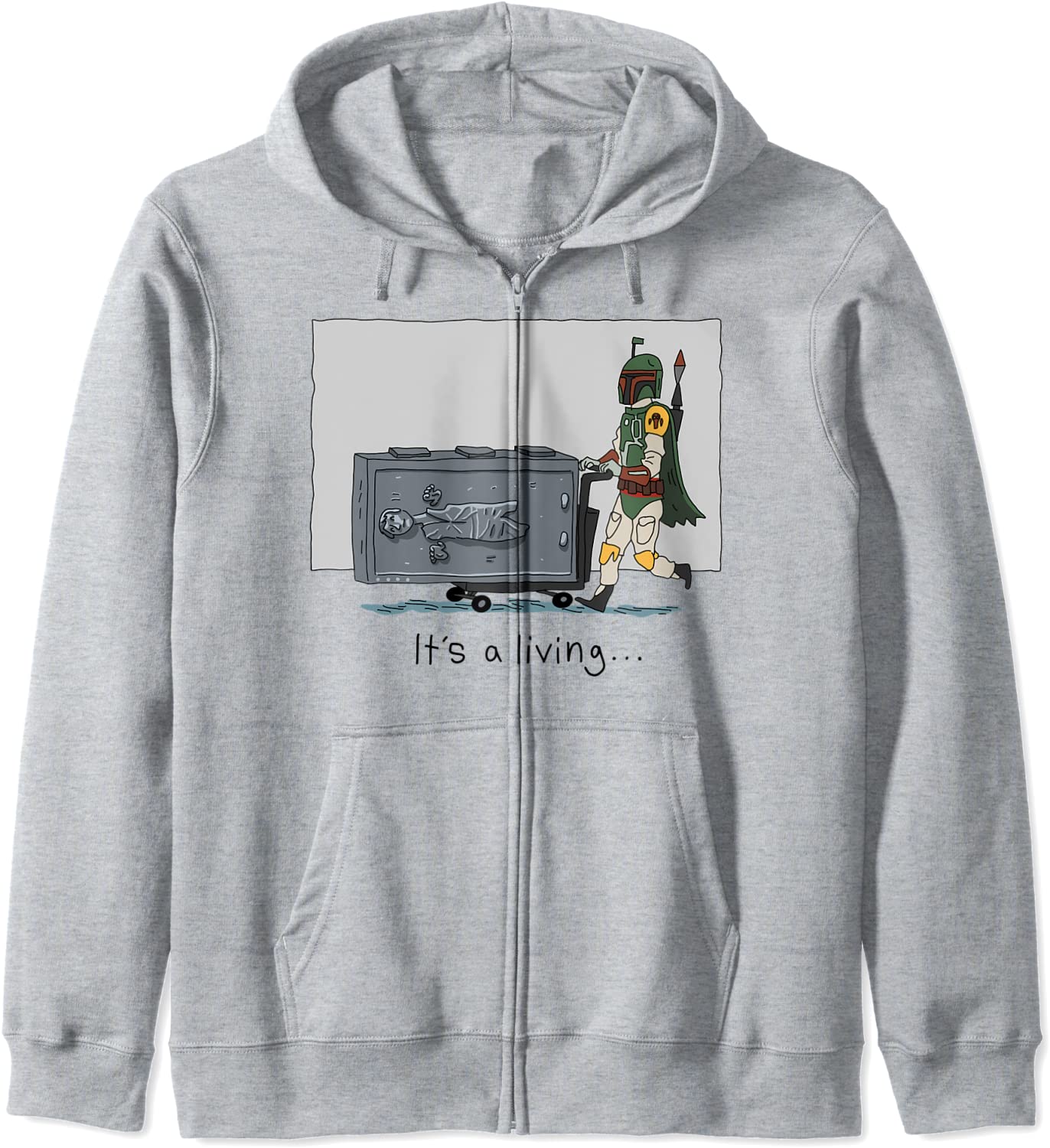 Star Wars Boba Fett Its A Living Doodle Hoodie