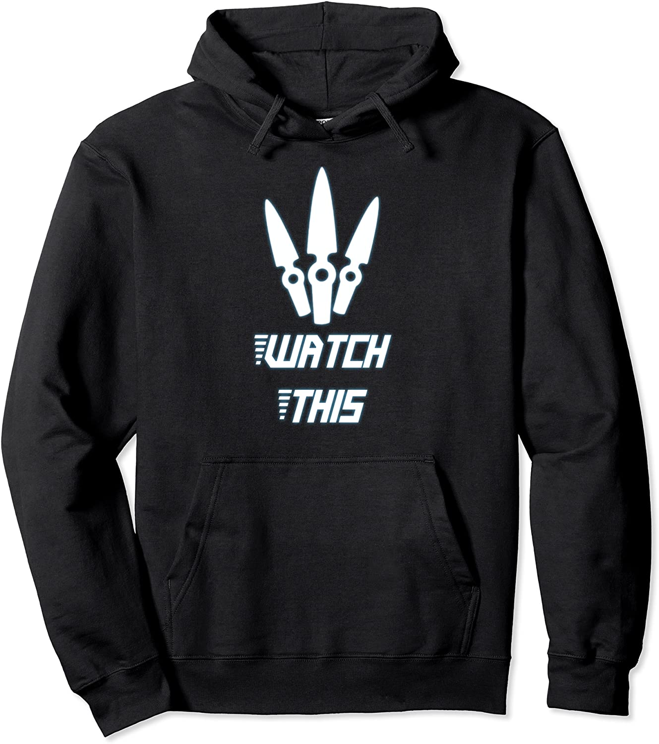 Jett Ultimate Valorant Gaming Blue Glow Pullover Hoodie