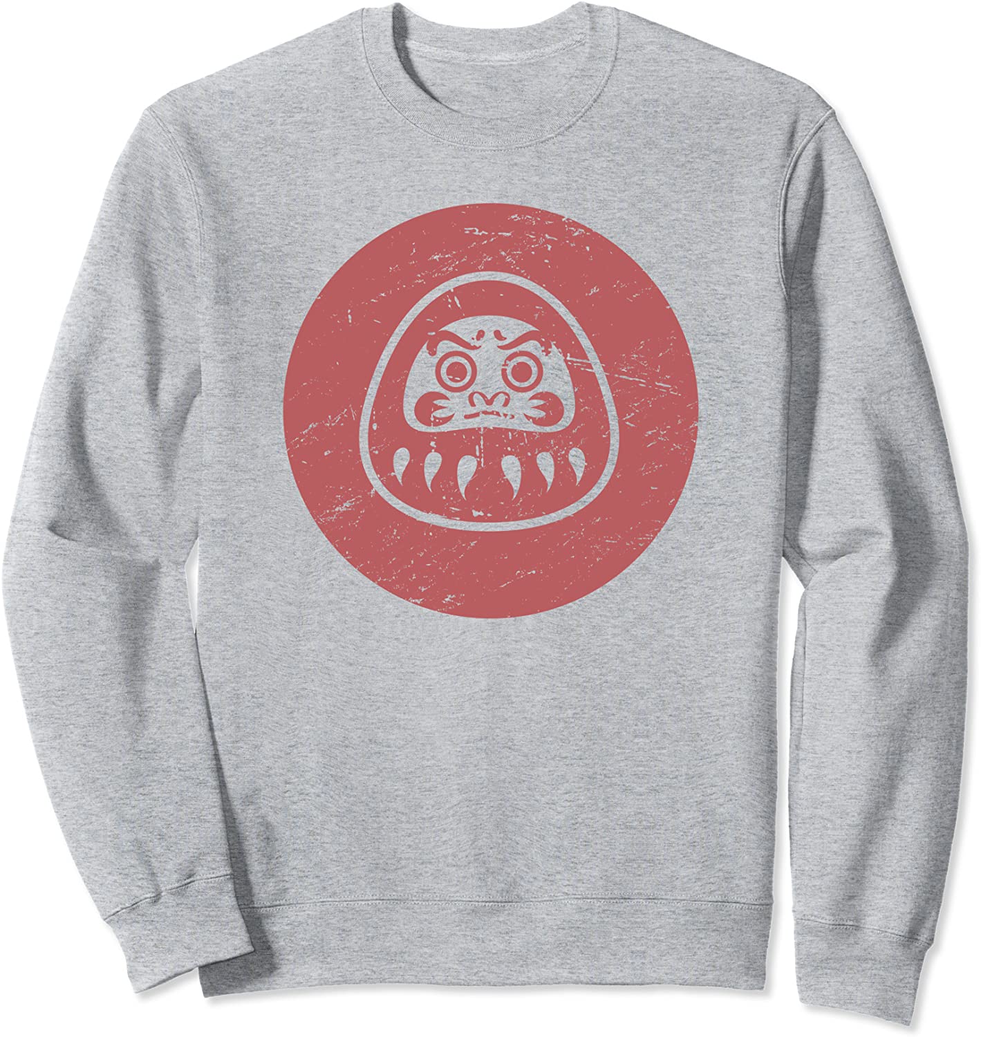 Distressed Daruma Doll Japan Zen Buddhism Daruma Sweatshirt