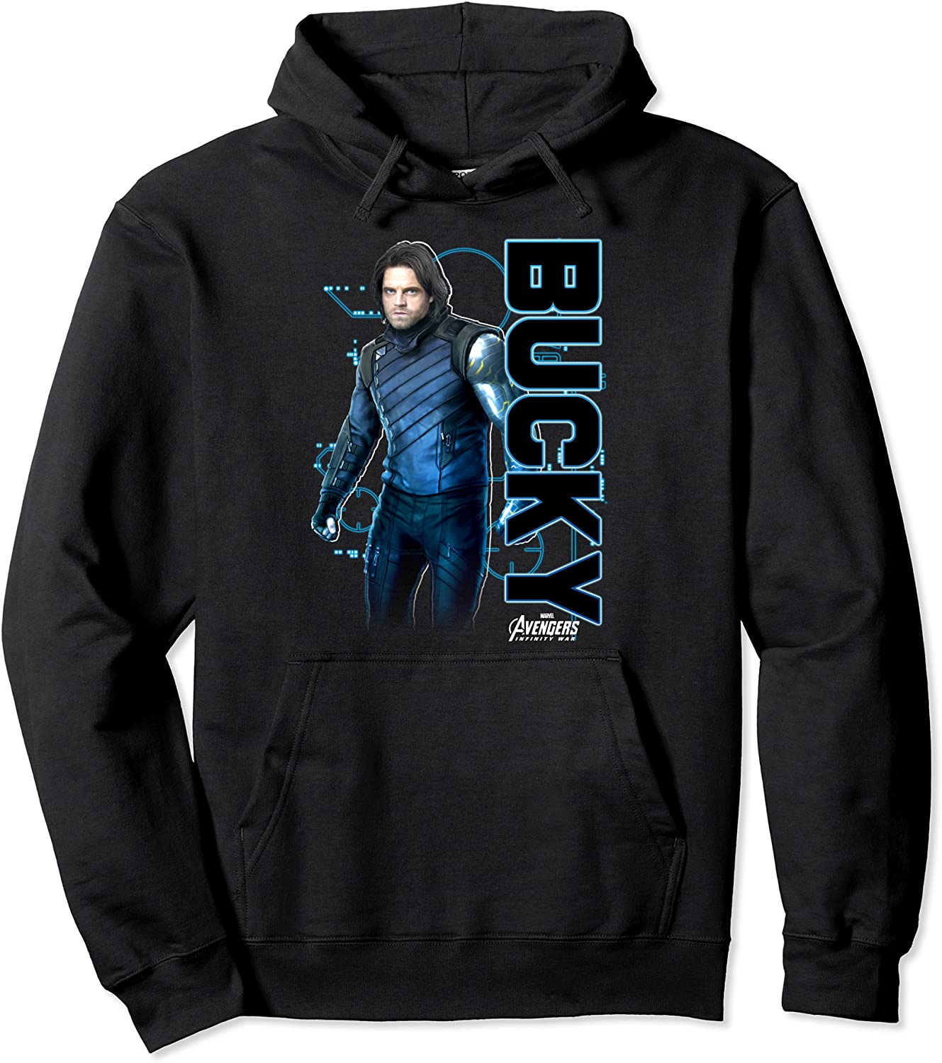 Marvel Avengers Infinity War Bucky Tech Graphic Hoodie