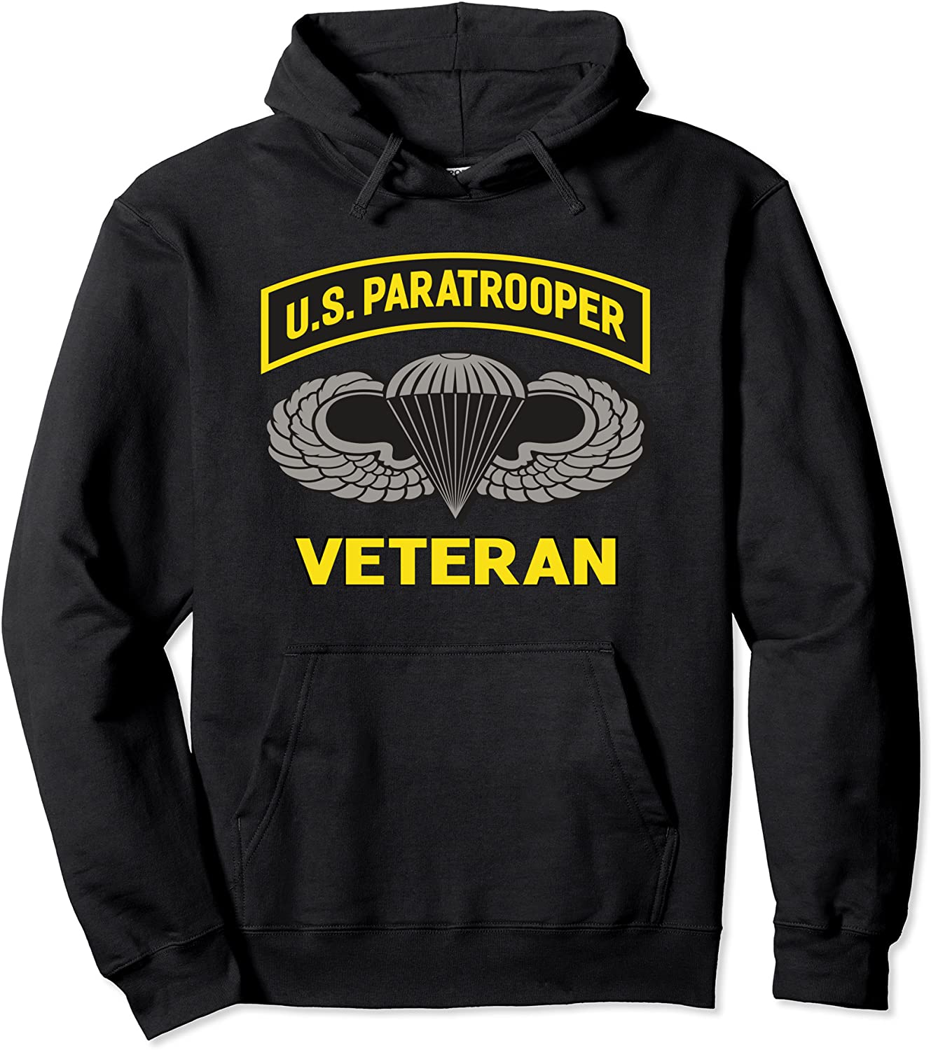 US Paratrooper Airborne Division Army Veteran Pullover Hoodie