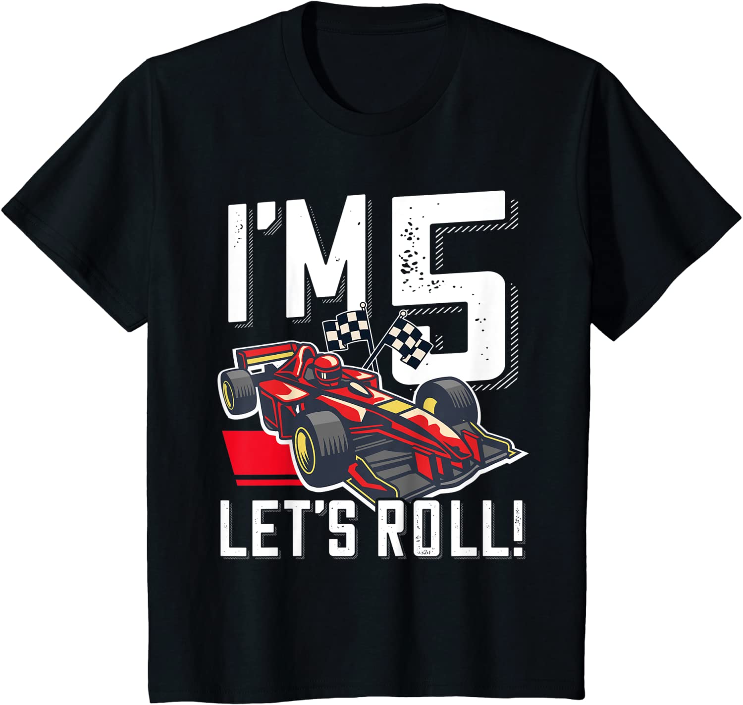 Kids 5th Birthday Grand Prix Racing Car Sports Car Motor sport T-Shirt