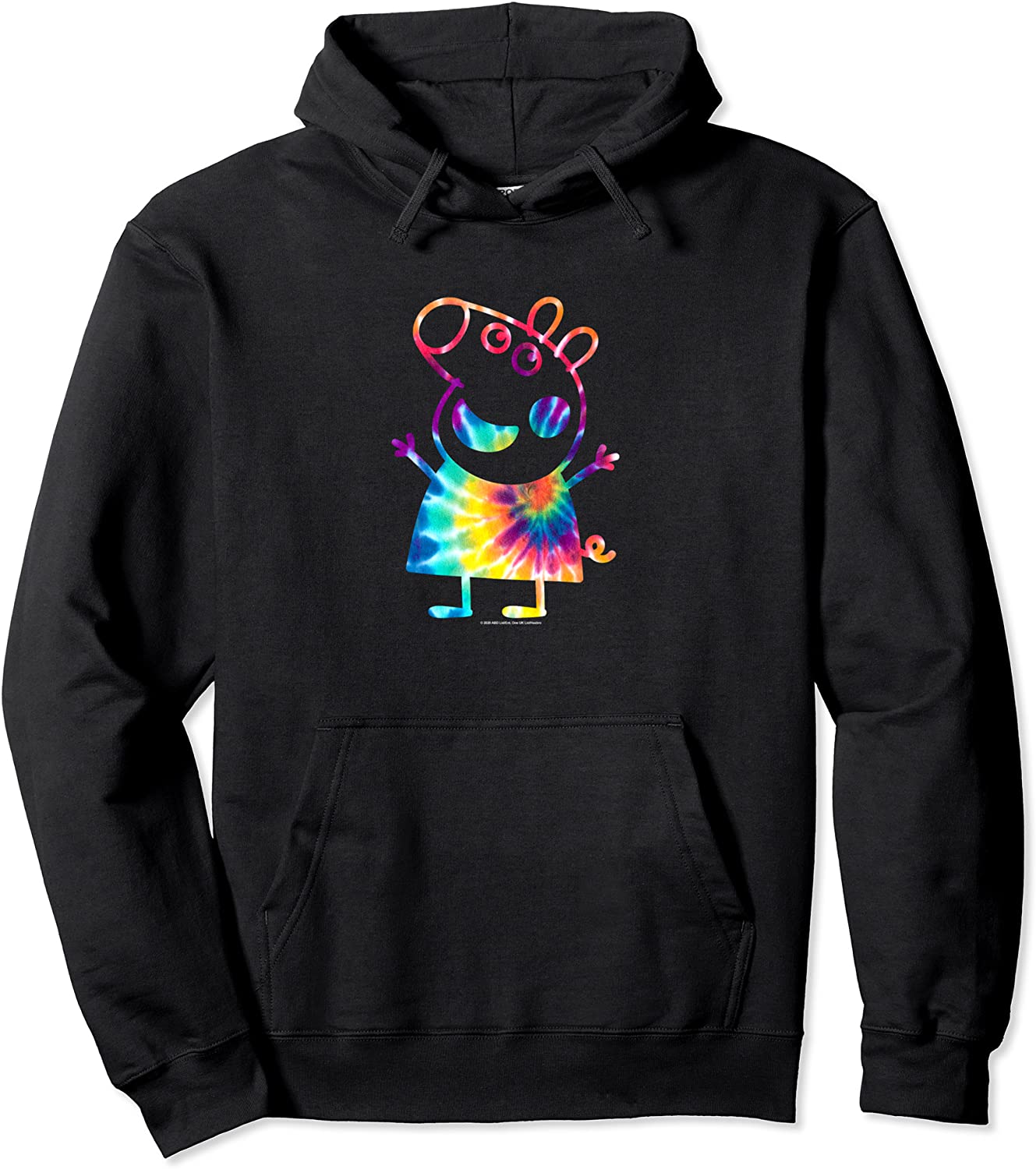 Peppa Pig Tie Dye Portrait Pullover Hoodie