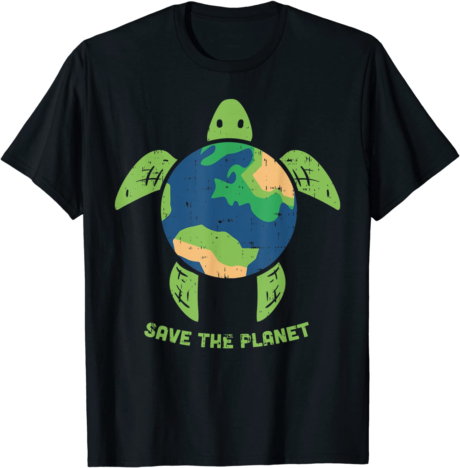 Save The Planet Earth Day Environment Turtle Recycle Ocean T-Shirt