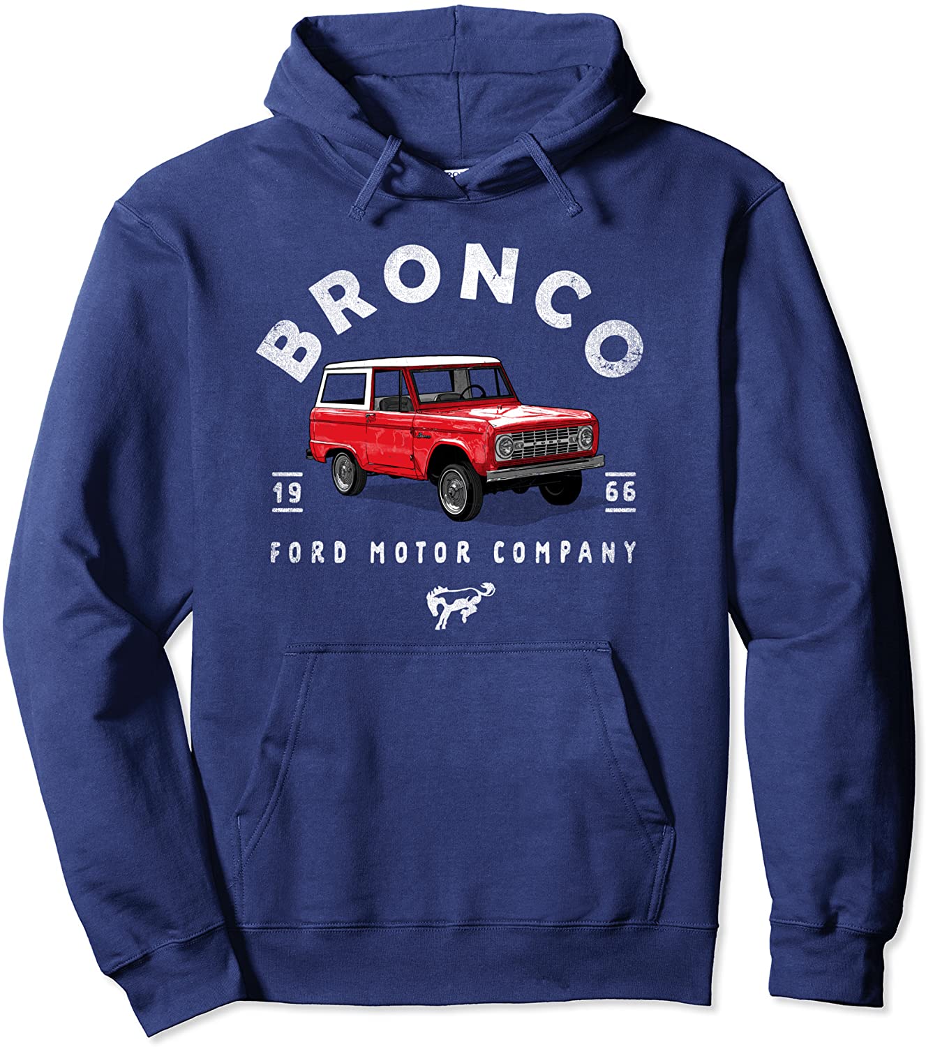 Ford Bronco 66 Illustrated Pullover Hoodie