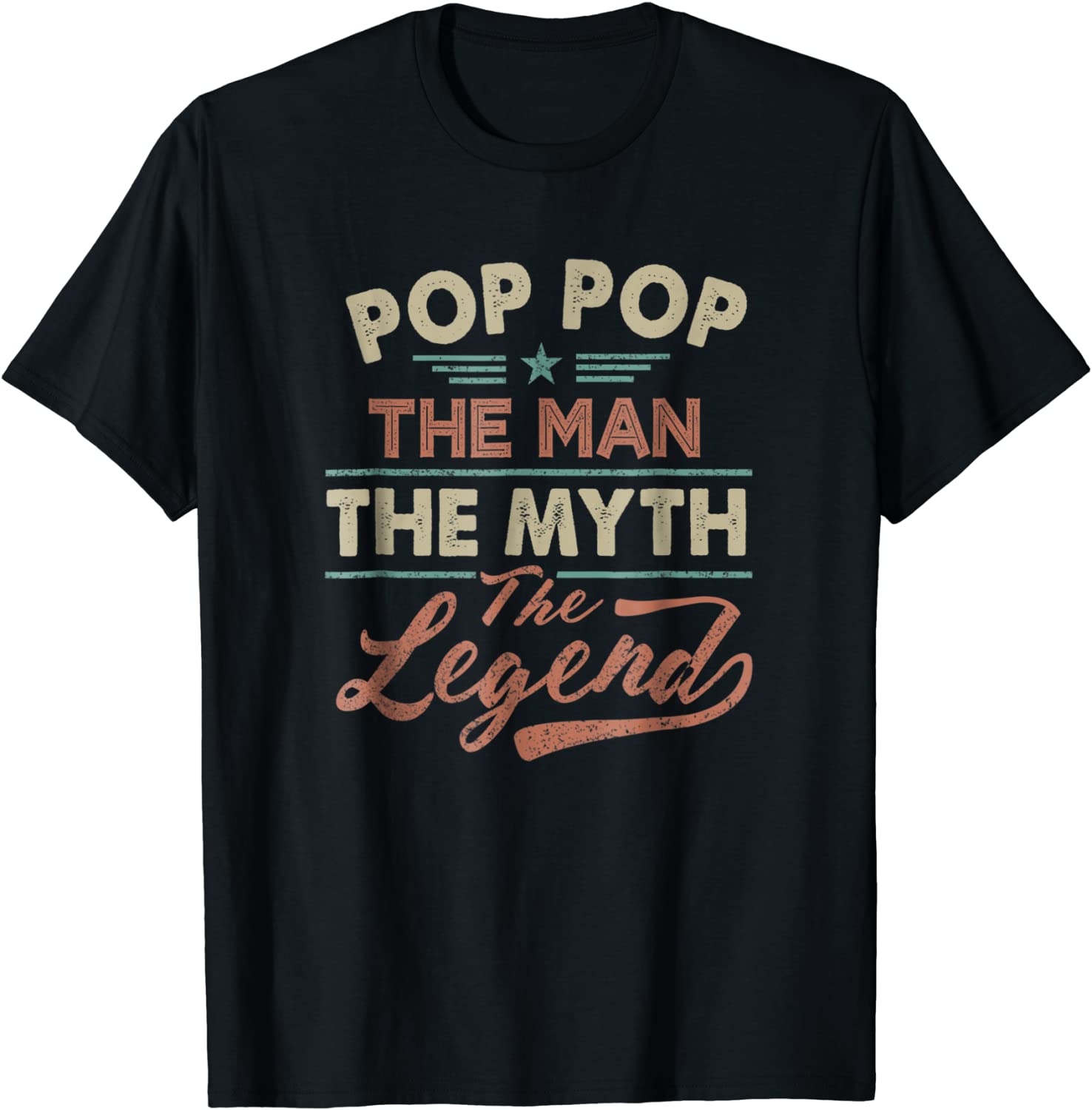 Vintage Pop Pop The Man The Myth The Legend Father Day Shirt