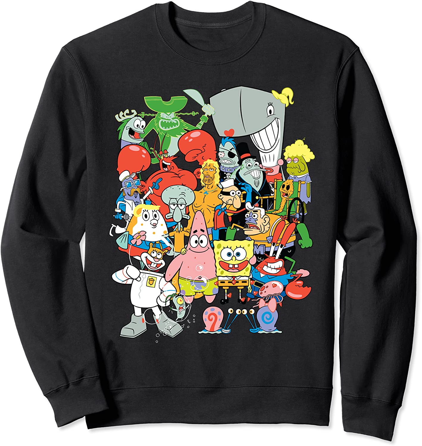 Spongebob Character Pile Up Sweatshirt