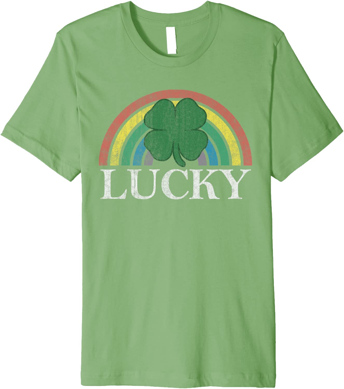 Lucky Shamrock St Patricks Day Saint Paddys Rainbow Irish Premium T-Shirt
