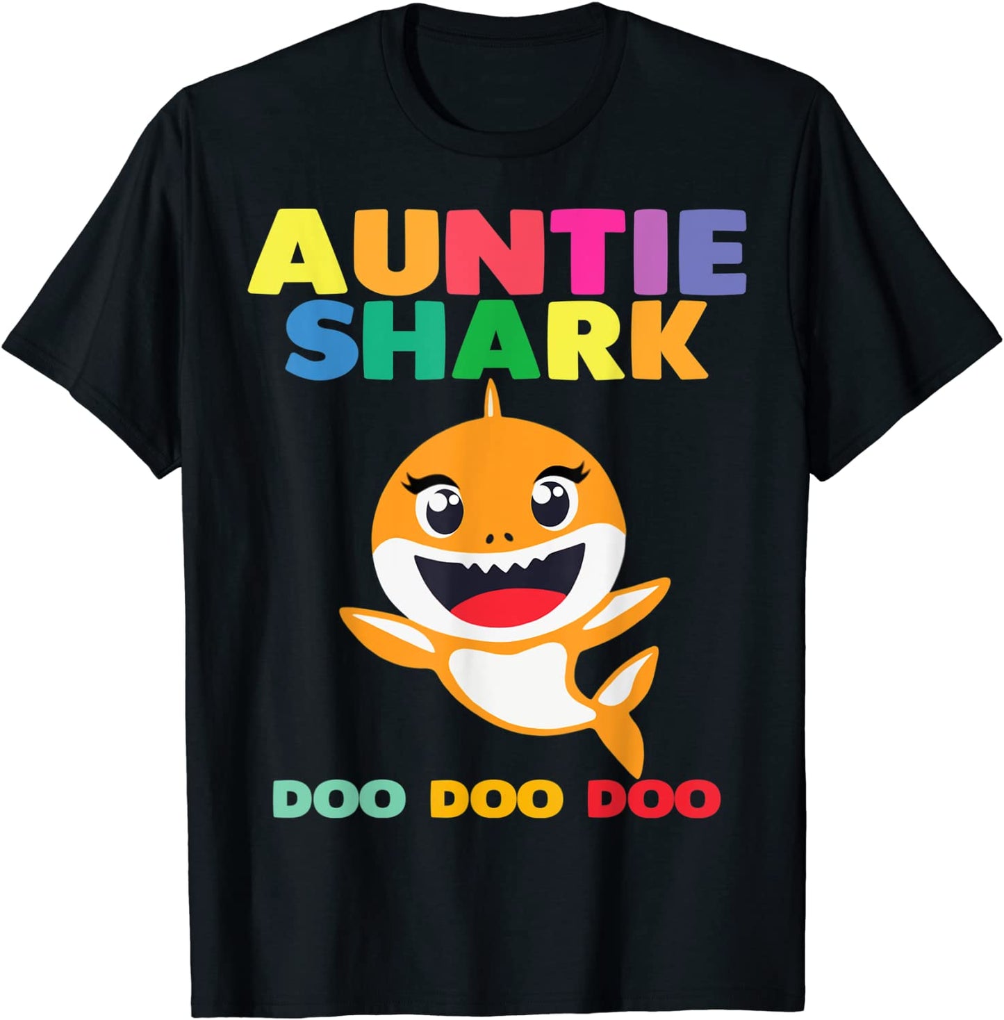 Auntie Shark Doo Doo Shirt for Matching Family Pajamas T-Shirt