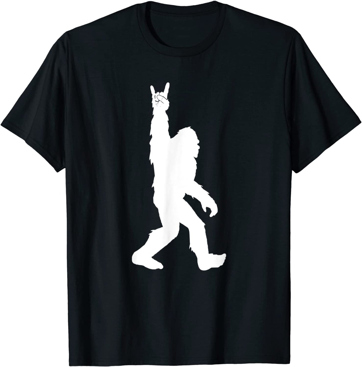 Funny Bigfoot Rock and Roll Tshirt for Sasquatch Believers T-Shirt