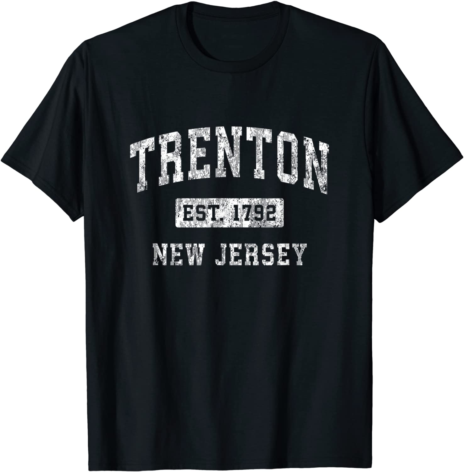 Trenton New Jersey NJ Vintage Established Sports Design T-Shirt