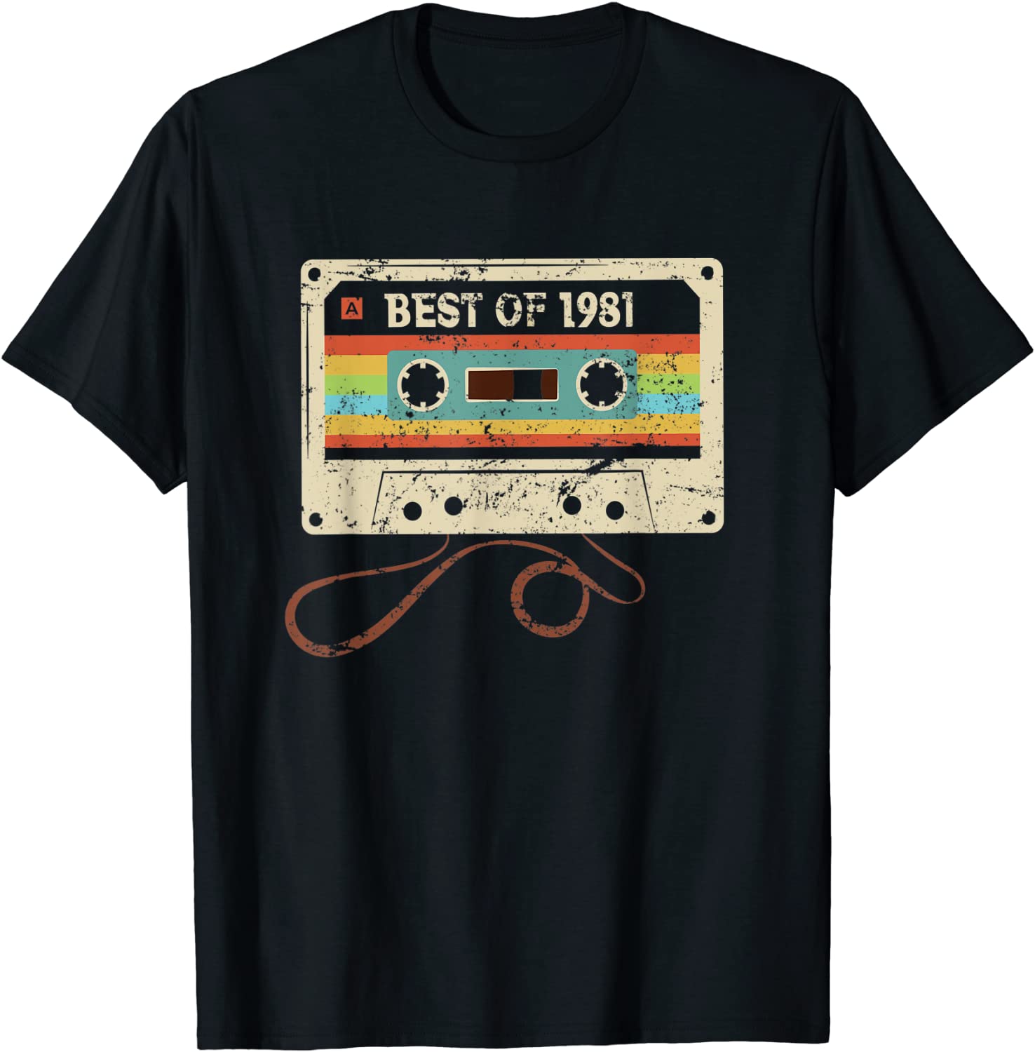 Best 1981 Vintage 40th Birthday 40 Year Old Gift Men Women T-Shirt